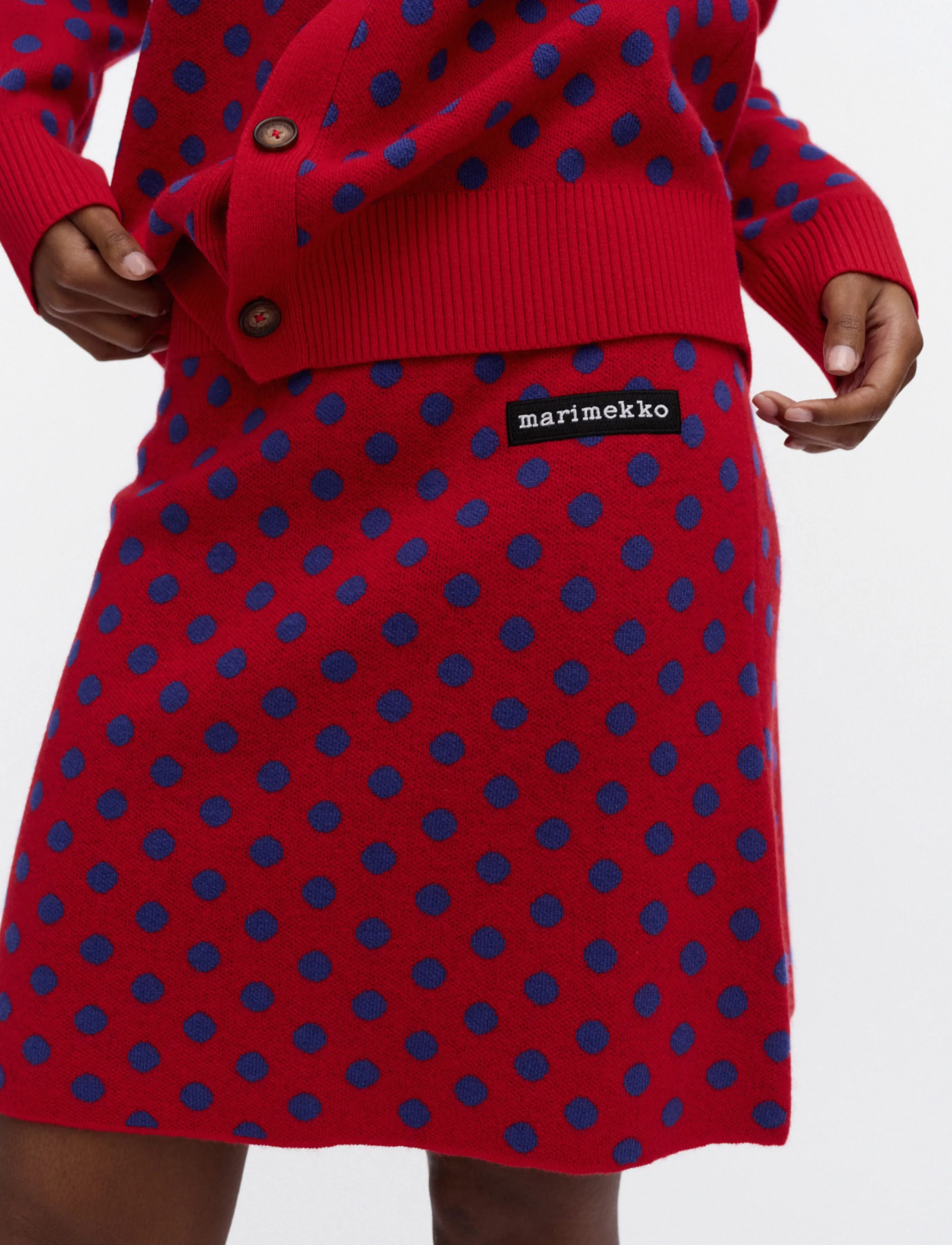 Marimekko - RWS KOILLIS PALLO - strickröcke - red, blue - 3
