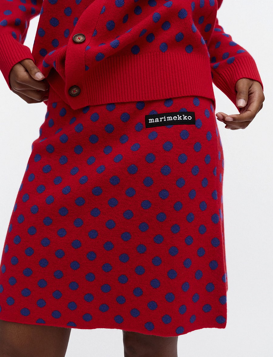 Marimekko - RWS KOILLIS PALLO - strickröcke - red, blue - 3