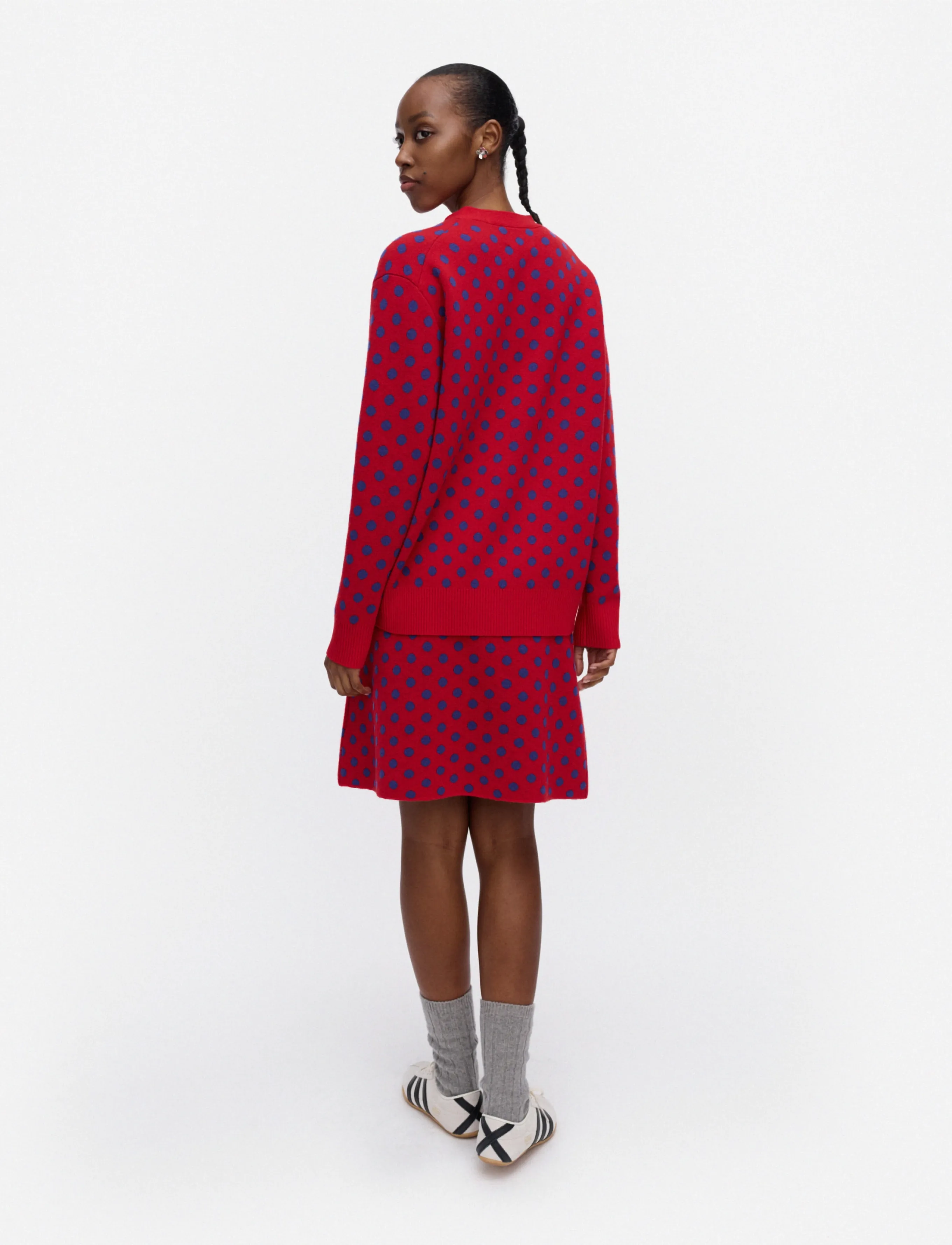 Marimekko - RWS KOILLIS PALLO - strickröcke - red, blue - 4