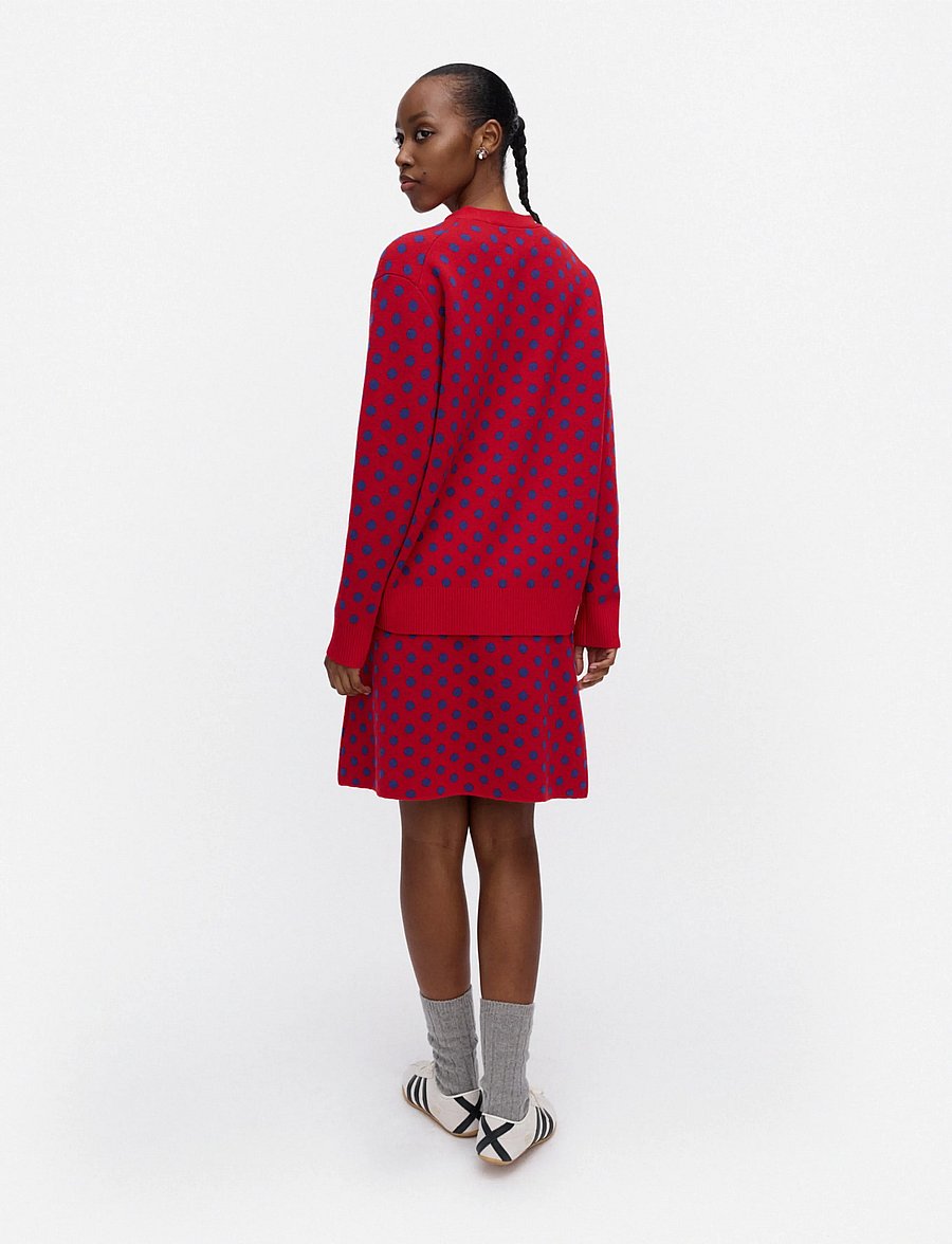 Marimekko - RWS KOILLIS PALLO - strickröcke - red, blue - 4