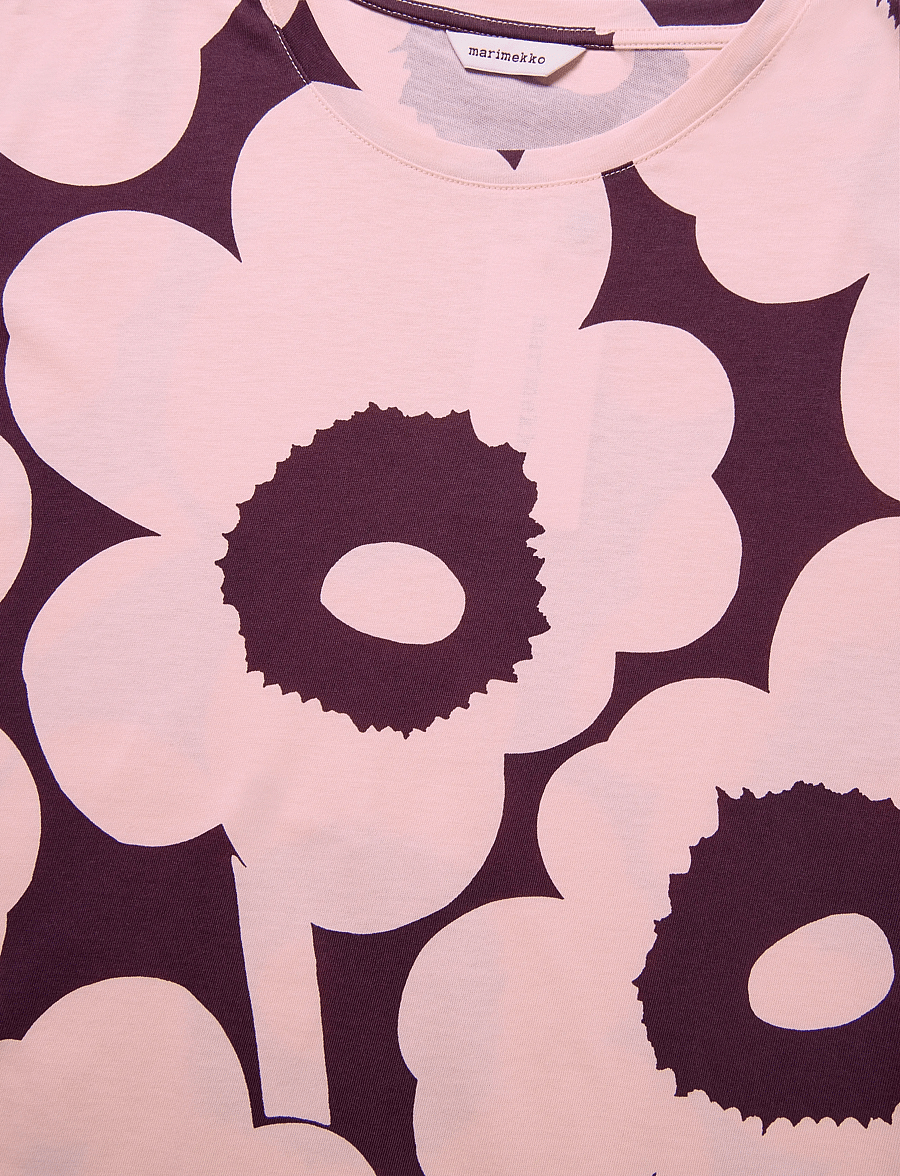 Marimekko - TUNNIT UNIKKO - t-shirts - light pink, dark purple - 4