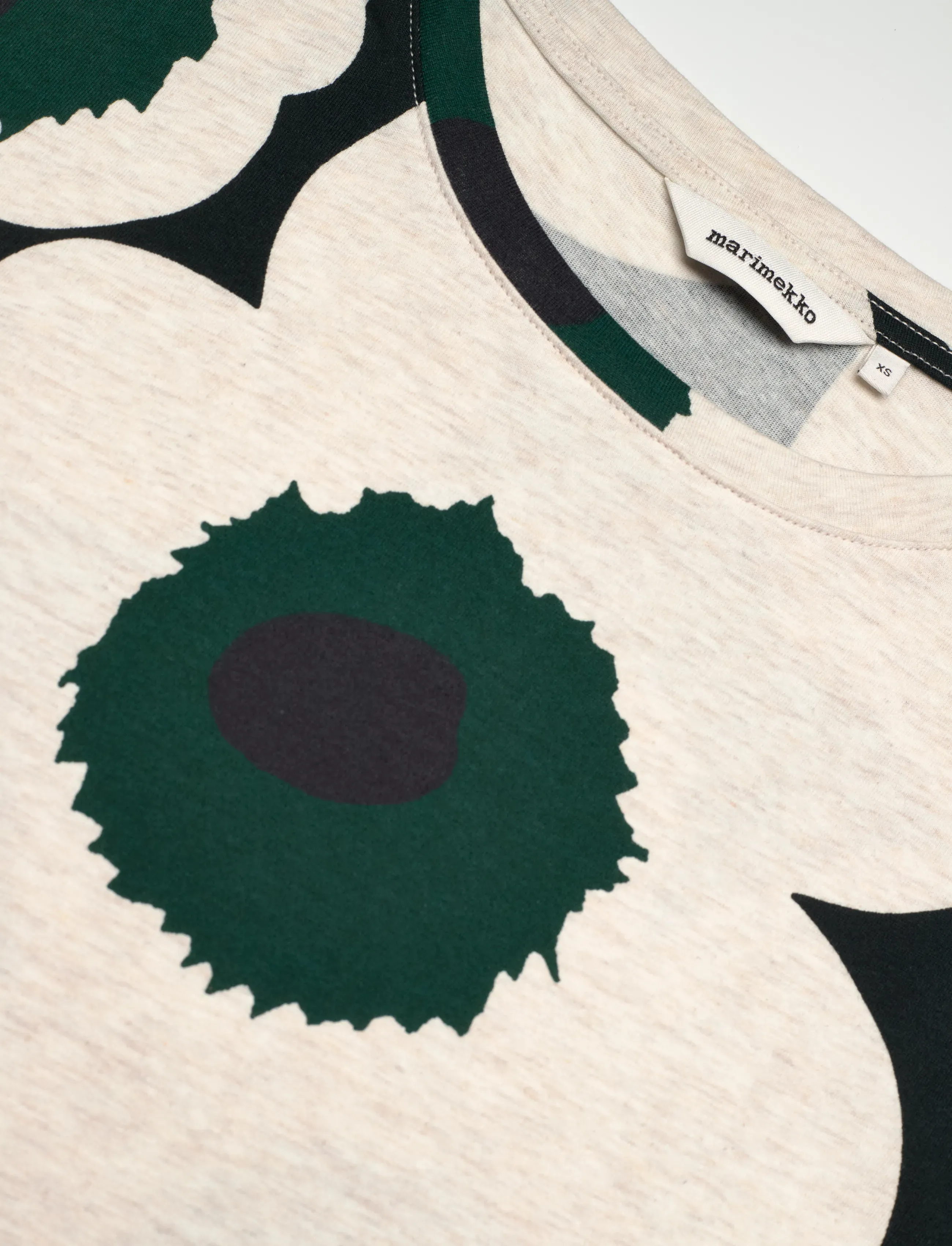 Marimekko - TUNNIT UNIKKO - t-shirts - dark green, beige melange - 2
