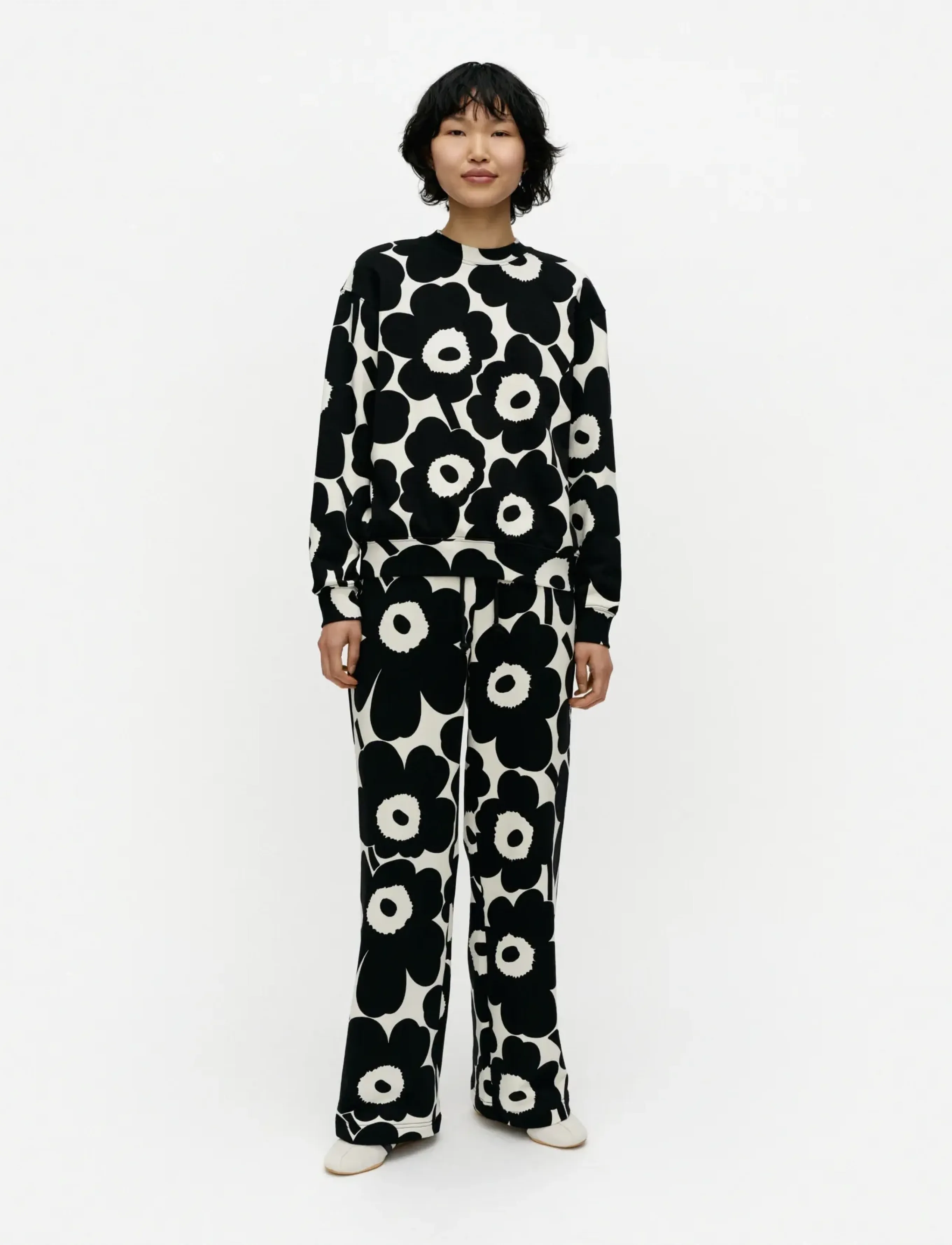 Marimekko Leiot Pieni Unikko, XS, Sweatshirts & Hoodies, Schwarz - Sweatshirts, Frauen
