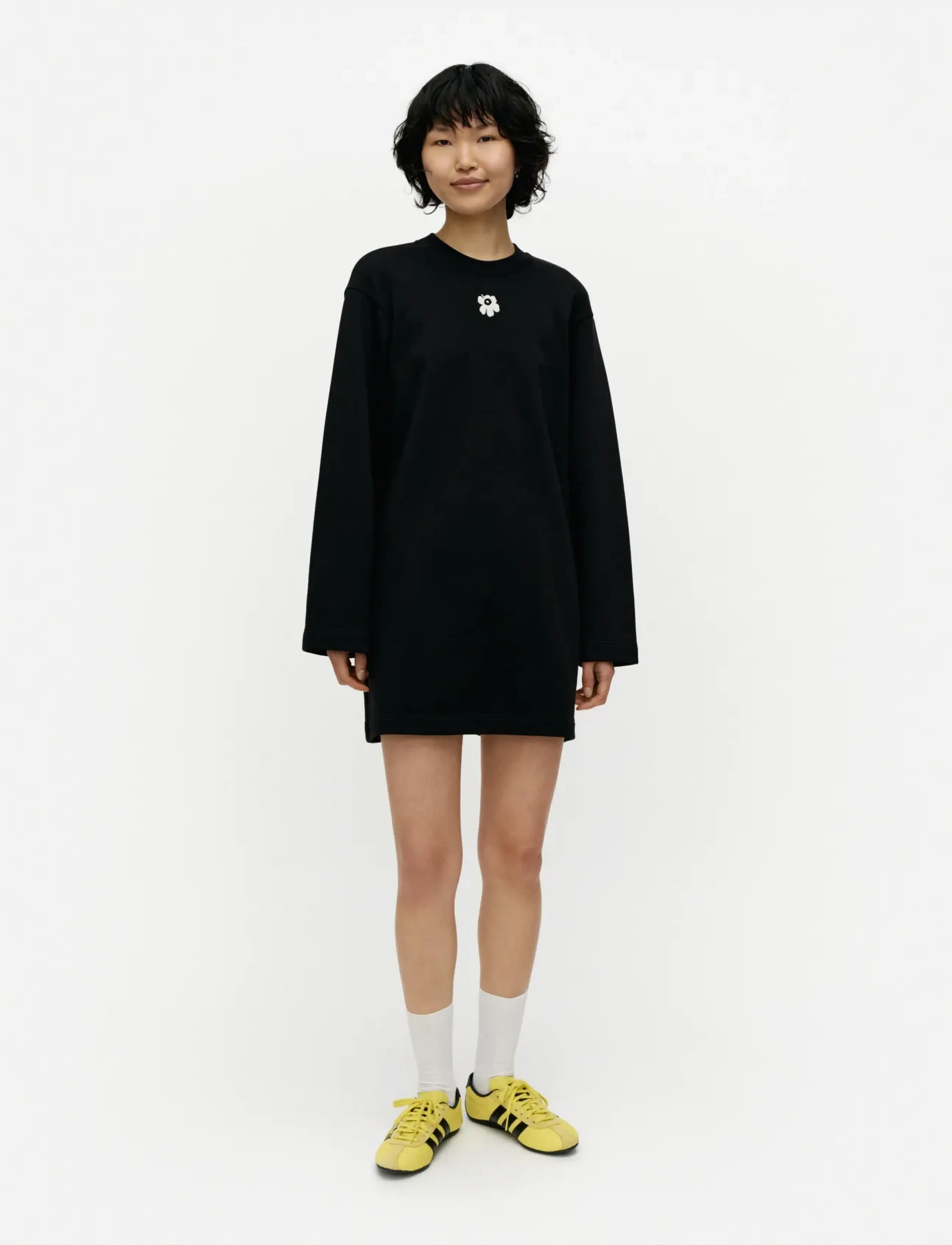 Marimekko Colla Unikko Placement, XS, Sweatshirts & Hoodies, Schwarz - Sweatshirts, Frauen