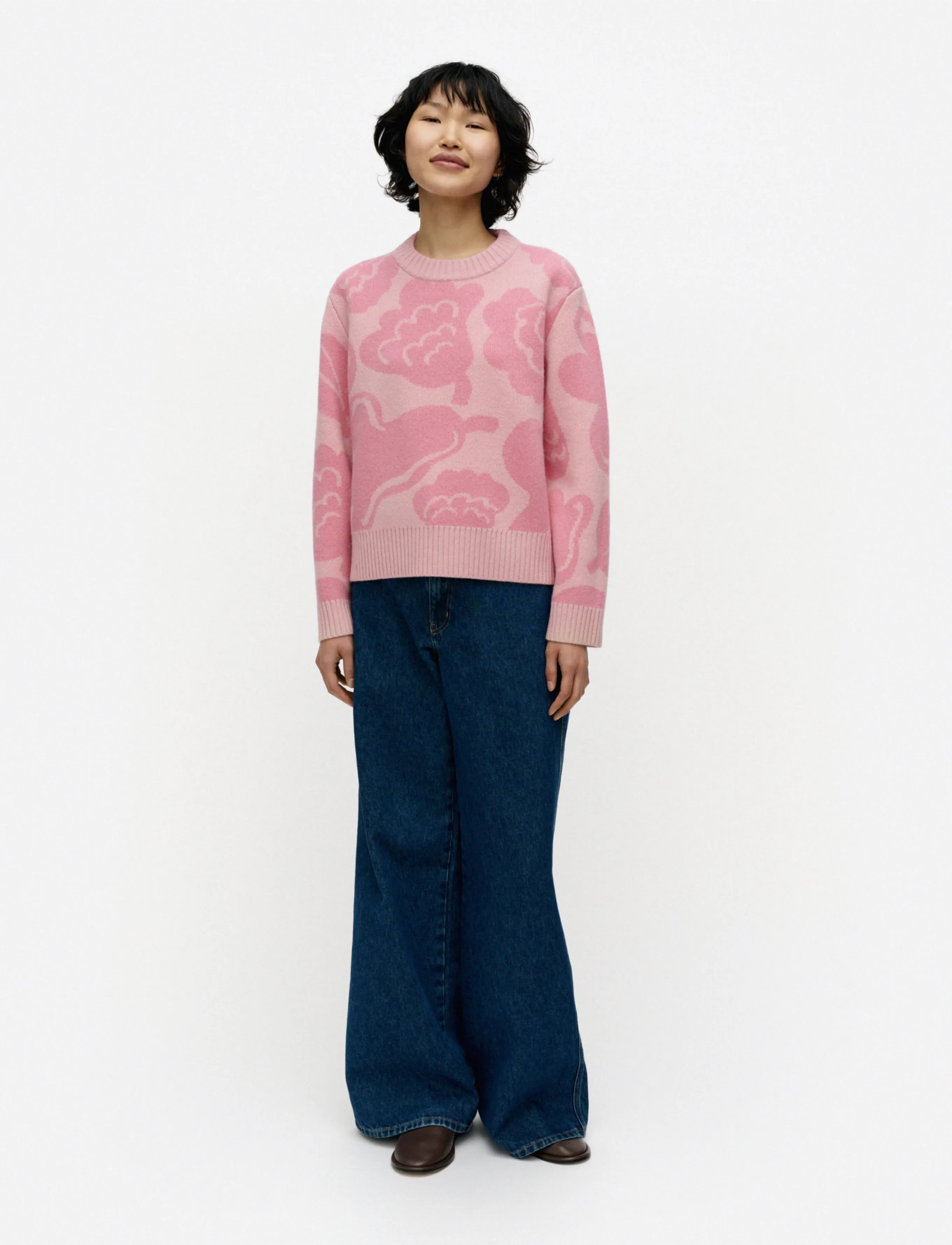 Marimekko - RWS VIRTAUS KUKASTA KUKKAAN - jumpers - light pink, rose - 0