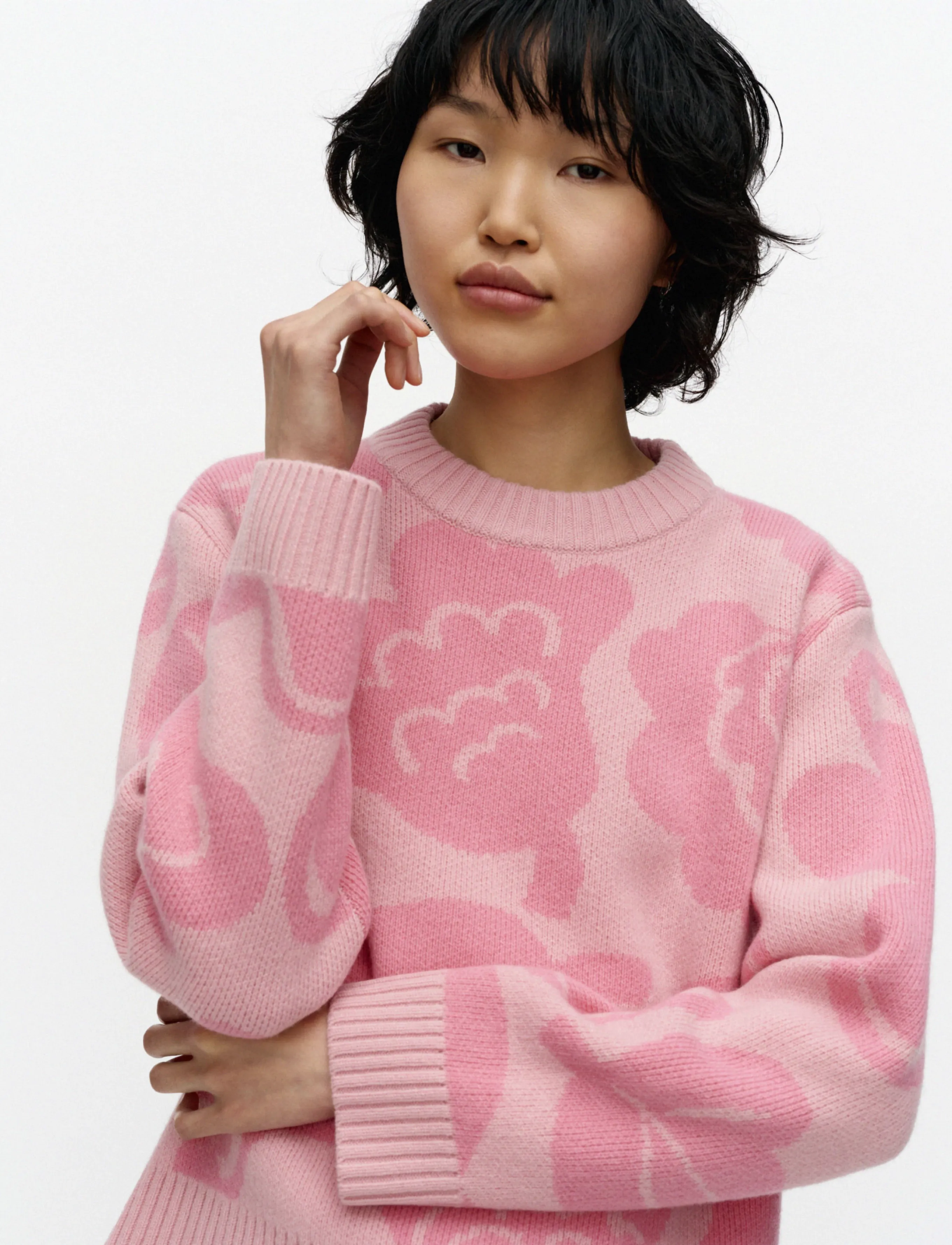 Marimekko - RWS VIRTAUS KUKASTA KUKKAAN - jumpers - light pink, rose - 3
