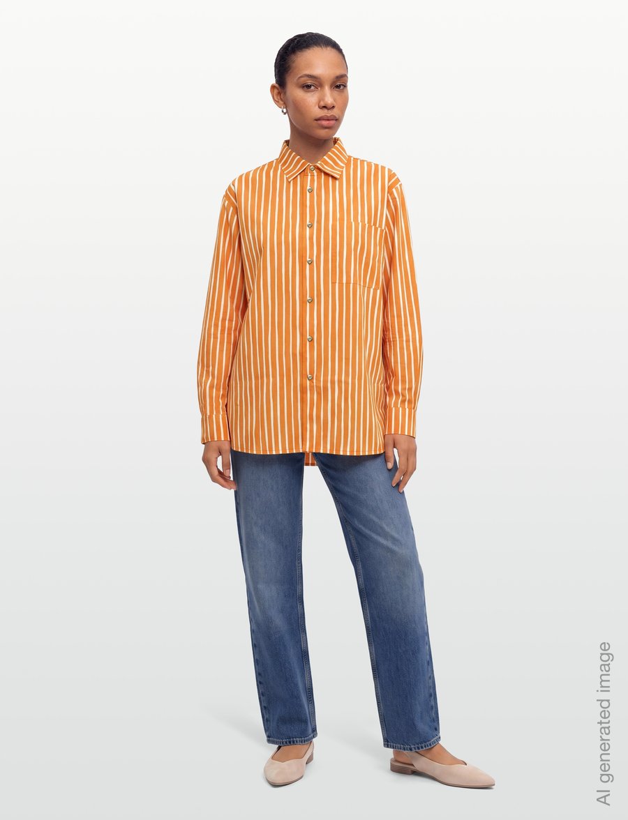 Marimekko - JOKAPOIKA 2017 - langärmlige hemden - off white, orange - 4