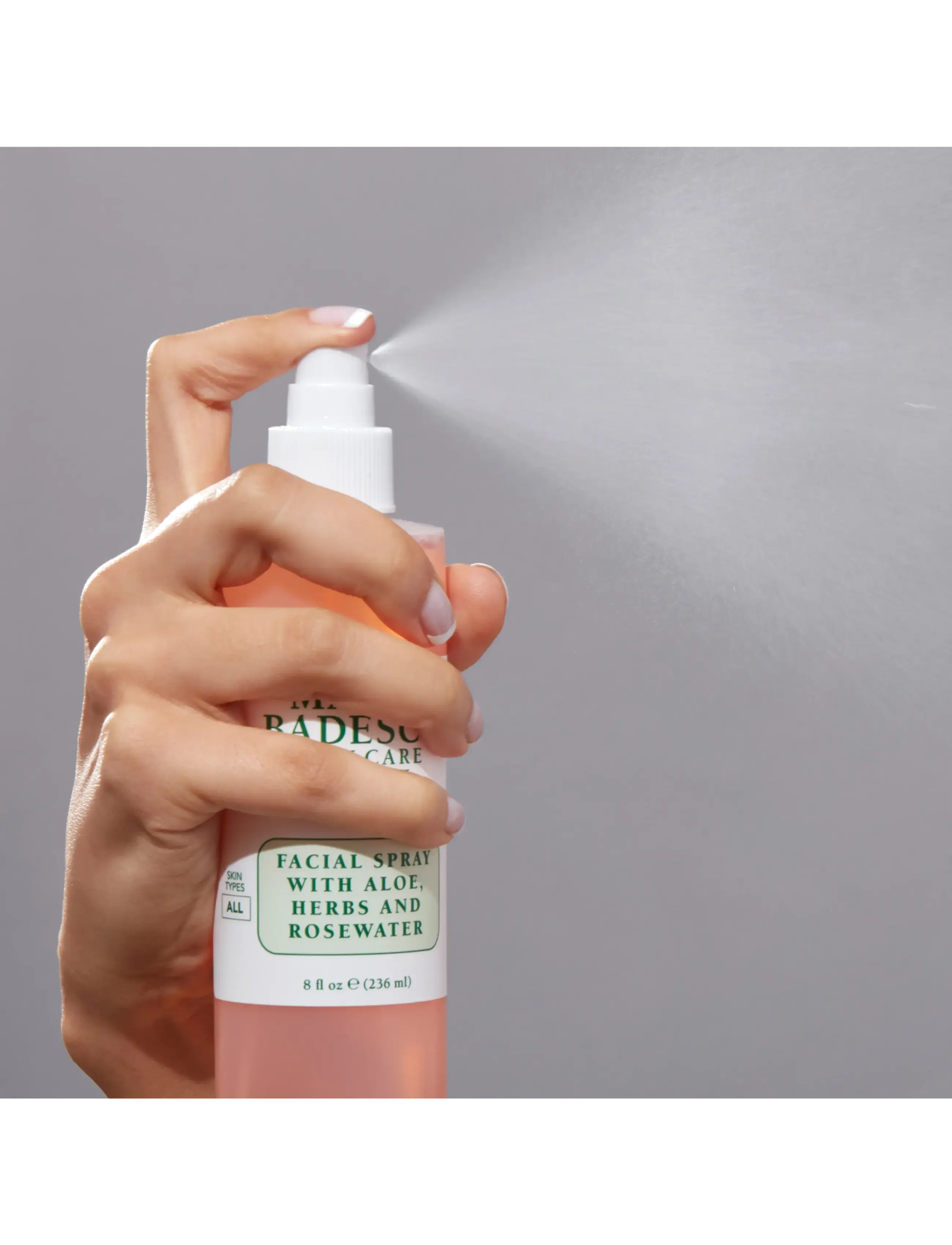 Mario Badescu - Mario Badescu Facial Spray W/ Aloe, Herbs & Rosewater 118ml - ansigtsmist - clear - 2