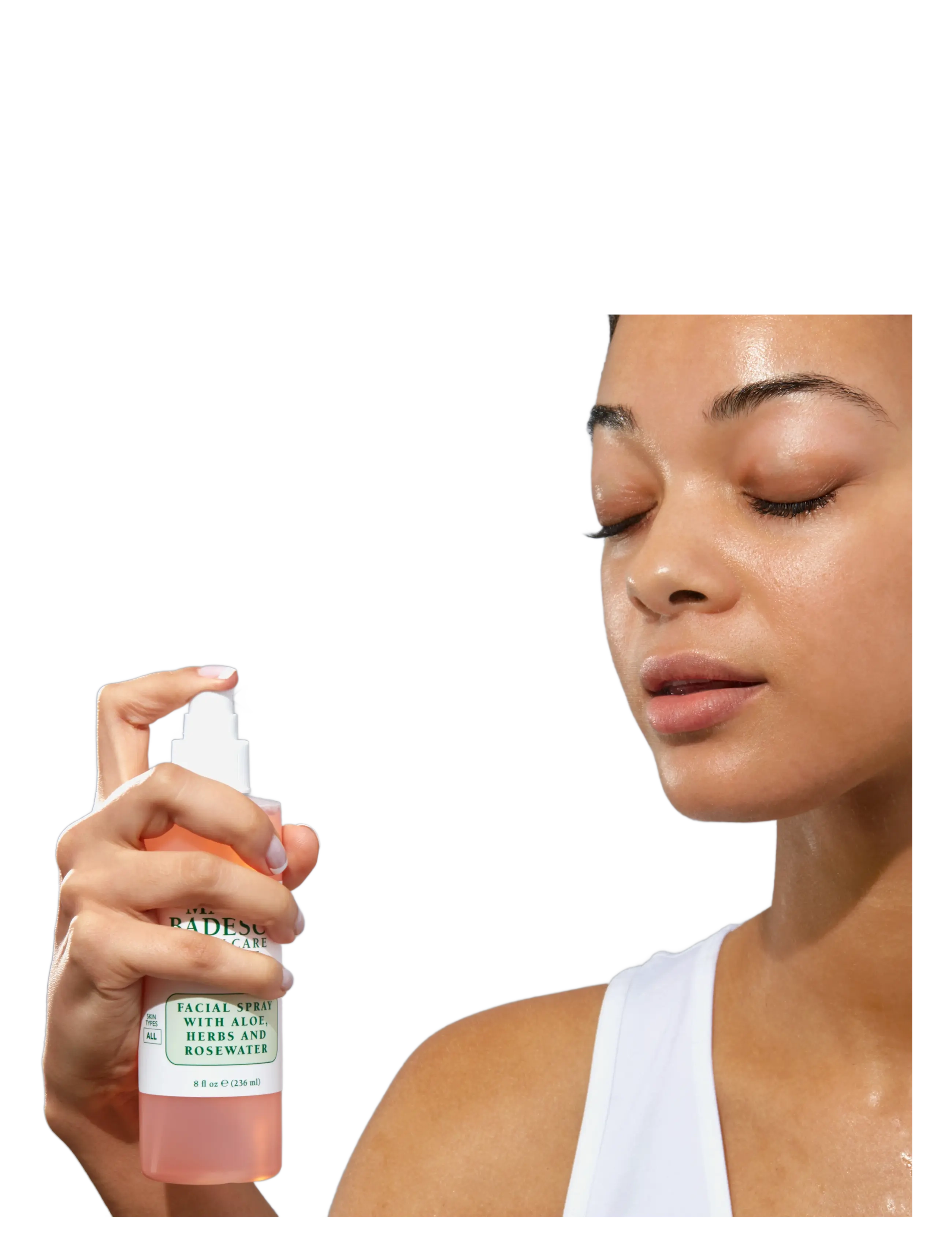 Mario Badescu - Mario Badescu Facial Spray W/ Aloe, Herbs & Rosewater 118ml - ansigtsmist - clear - 4