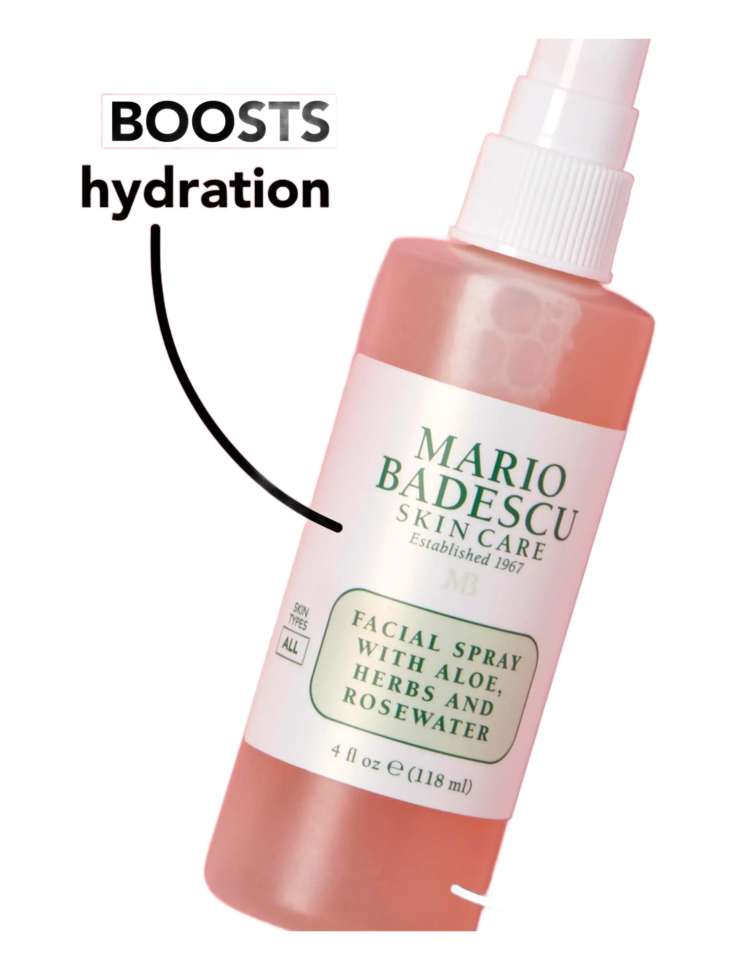 Mario Badescu - FACIAL SPRAY W/ ALOE, HERBS & ROSEWATER - ansigtsmist - clear - 5