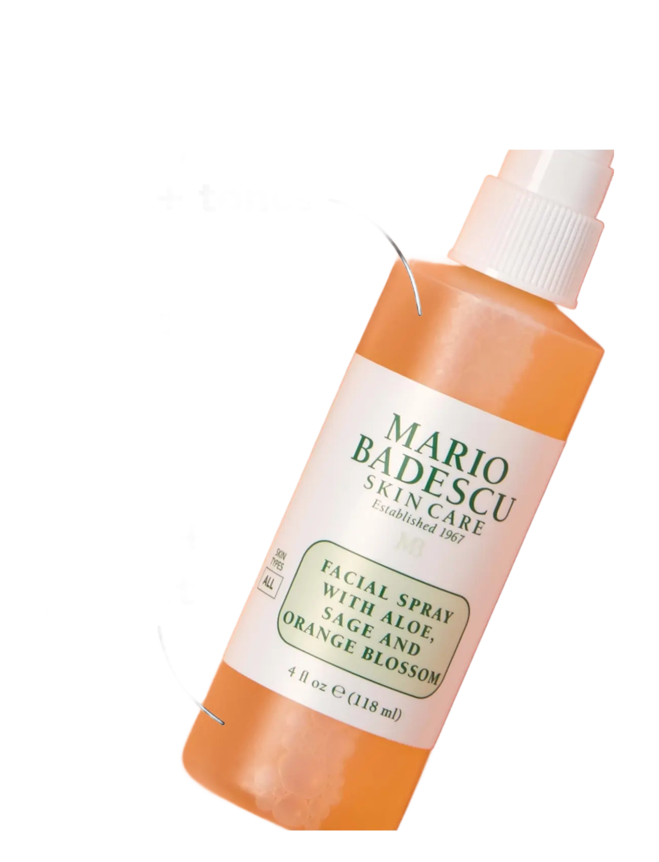 Mario Badescu - FACIAL SPRAY W/ ALOE, SAGE & ORANGE BLOSSOM - ansigtsmist - clear - 5