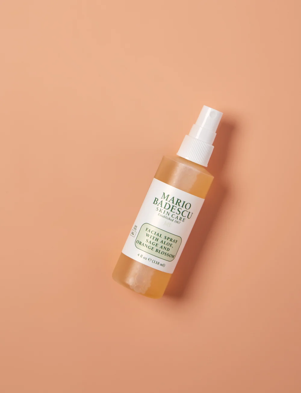 Mario Badescu - Mario Badescu Facial Spray W/ Aloe, Sage & Orange Blossom 118ml - kasvosuihkeet - clear - 0