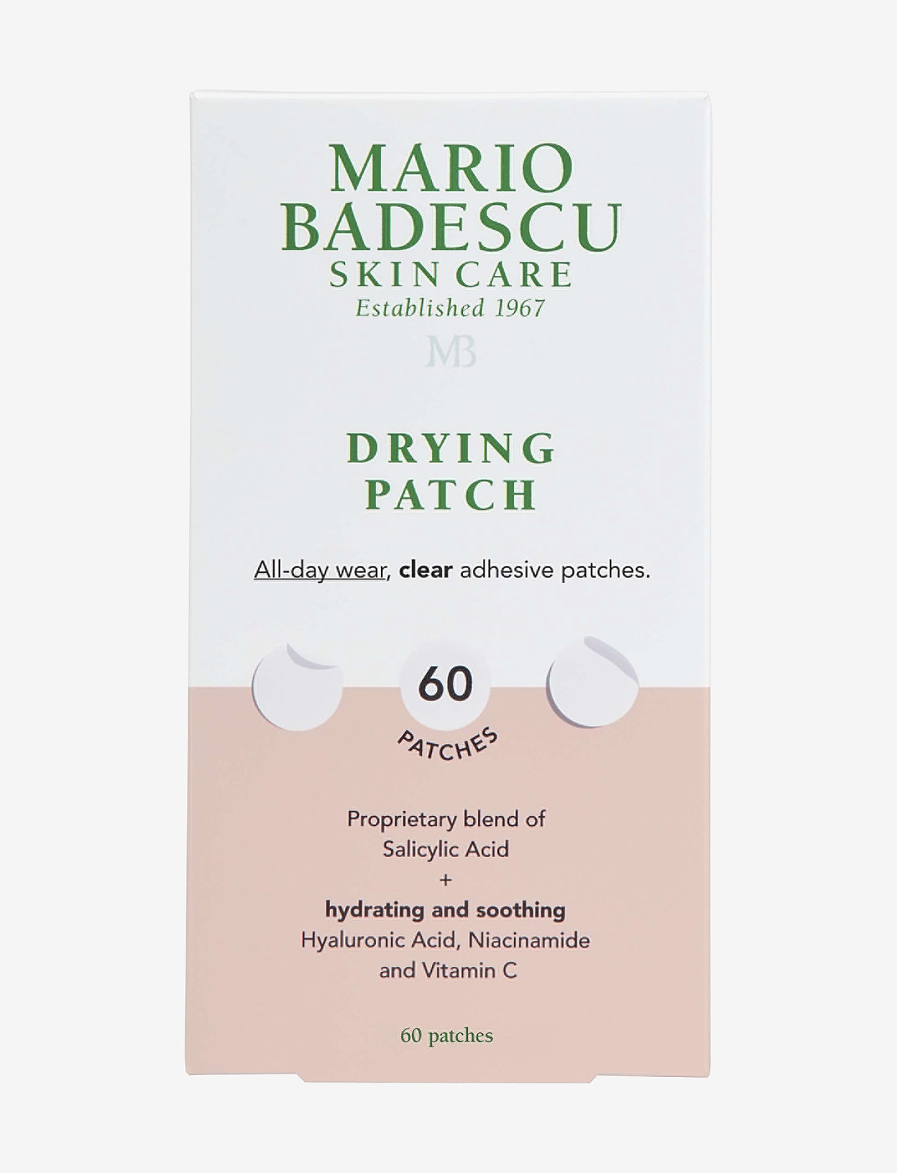 Mario Badescu Drying Patch 60Pcs, Punktbehandling, Nude, Str: 9 g