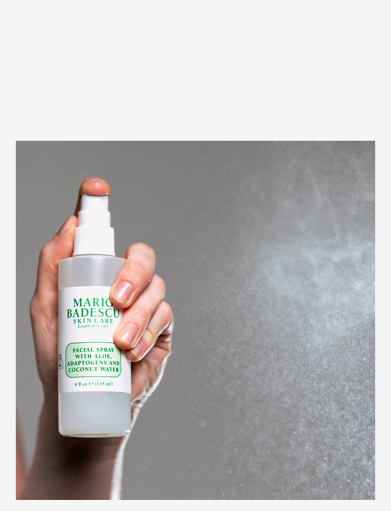 Mario Badescu - FACIAL SPRAY W/ ALOE, ADAPTOGENS & COCONUT WATER - ansiktsmist - clear - 2