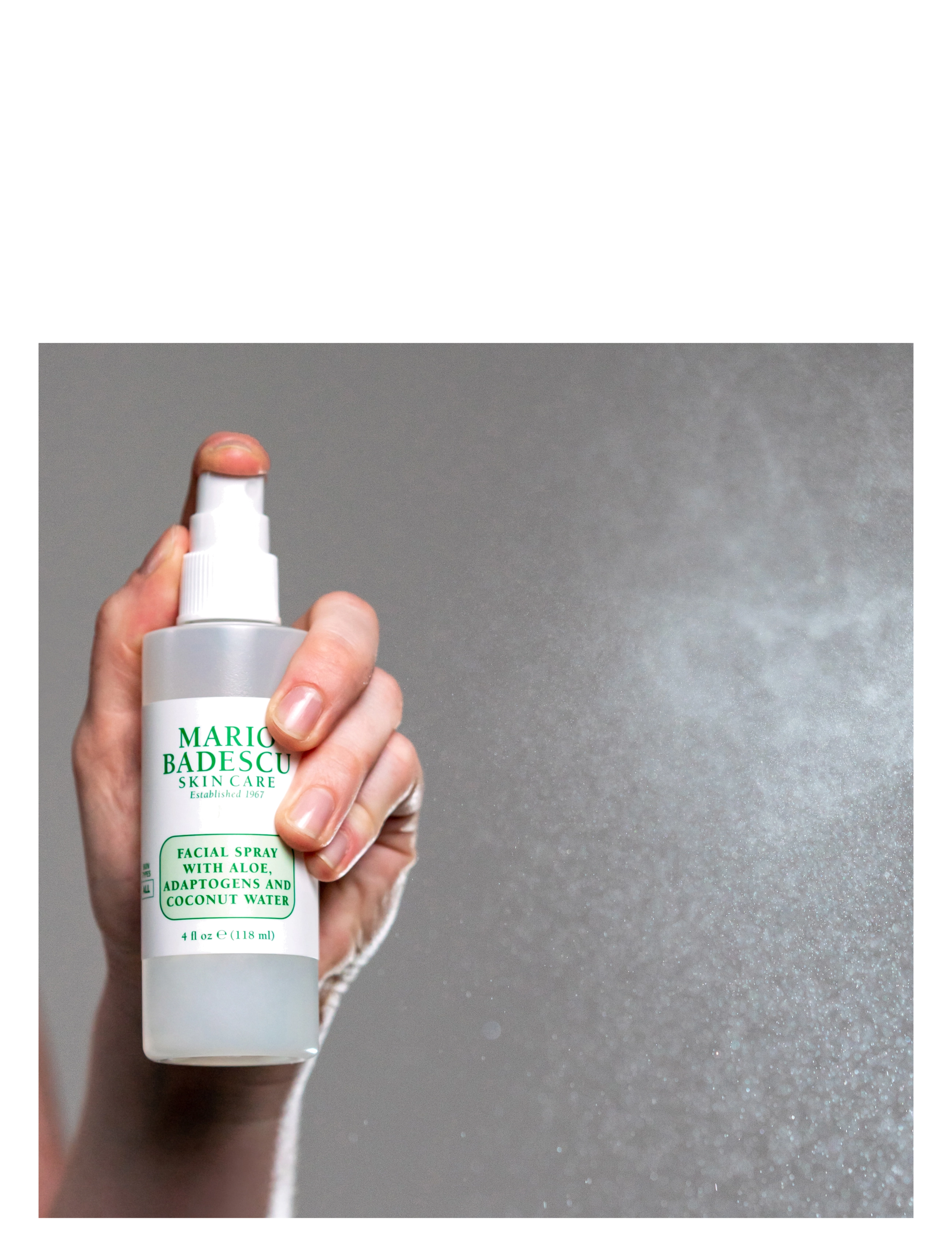 Mario Badescu - FACIAL SPRAY W/ ALOE, ADAPTOGENS & COCONUT WATER - ansigtsmist - clear - 2