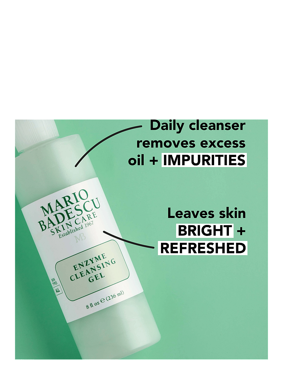 Mario Badescu - Mario Badescu Enzyme Cleansing Gel 236ml - rengöringsgel - clear - 3