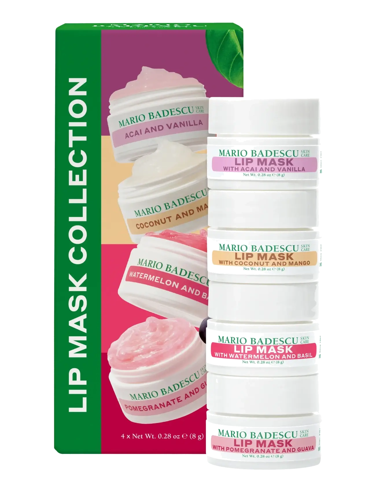 Mario Badescu Lip Mask Collection (4 lip masks x 8ml) - Læbepleje - NO COLOR / undefined