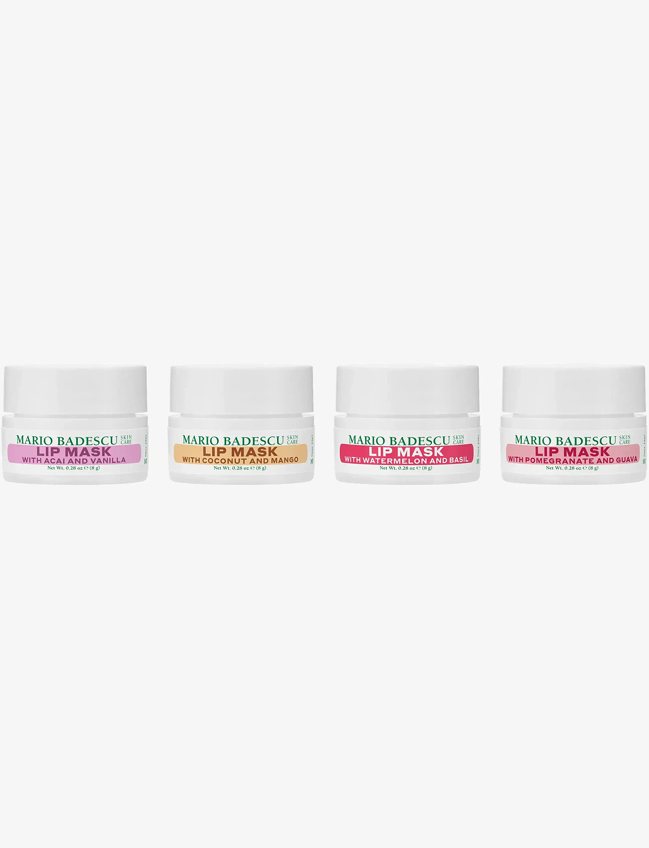 Mario Badescu - Lip Mask Collection (4 lip masks x 8ml) - læbemaske - no color - 3