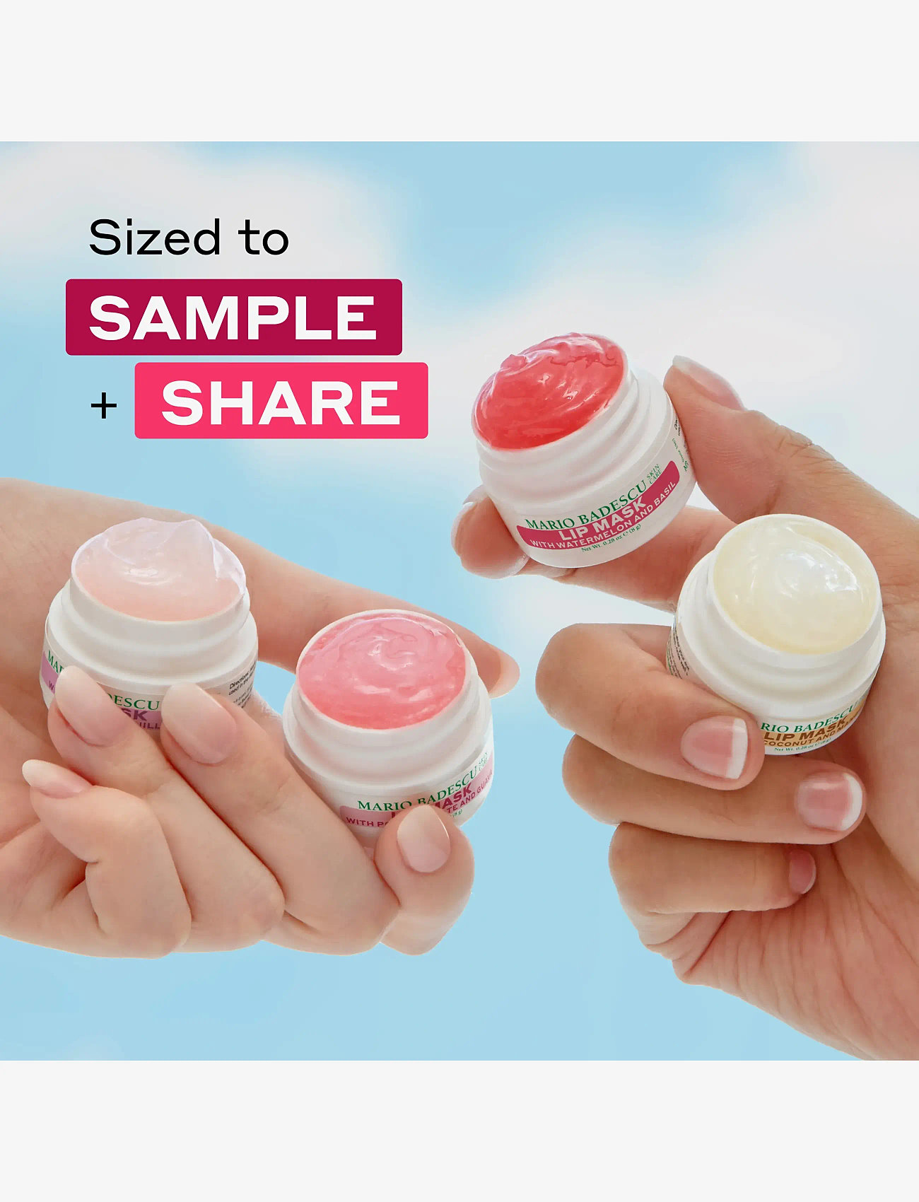 Mario Badescu - Lip Mask Collection (4 lip masks x 8ml) - læbemaske - no color - 4