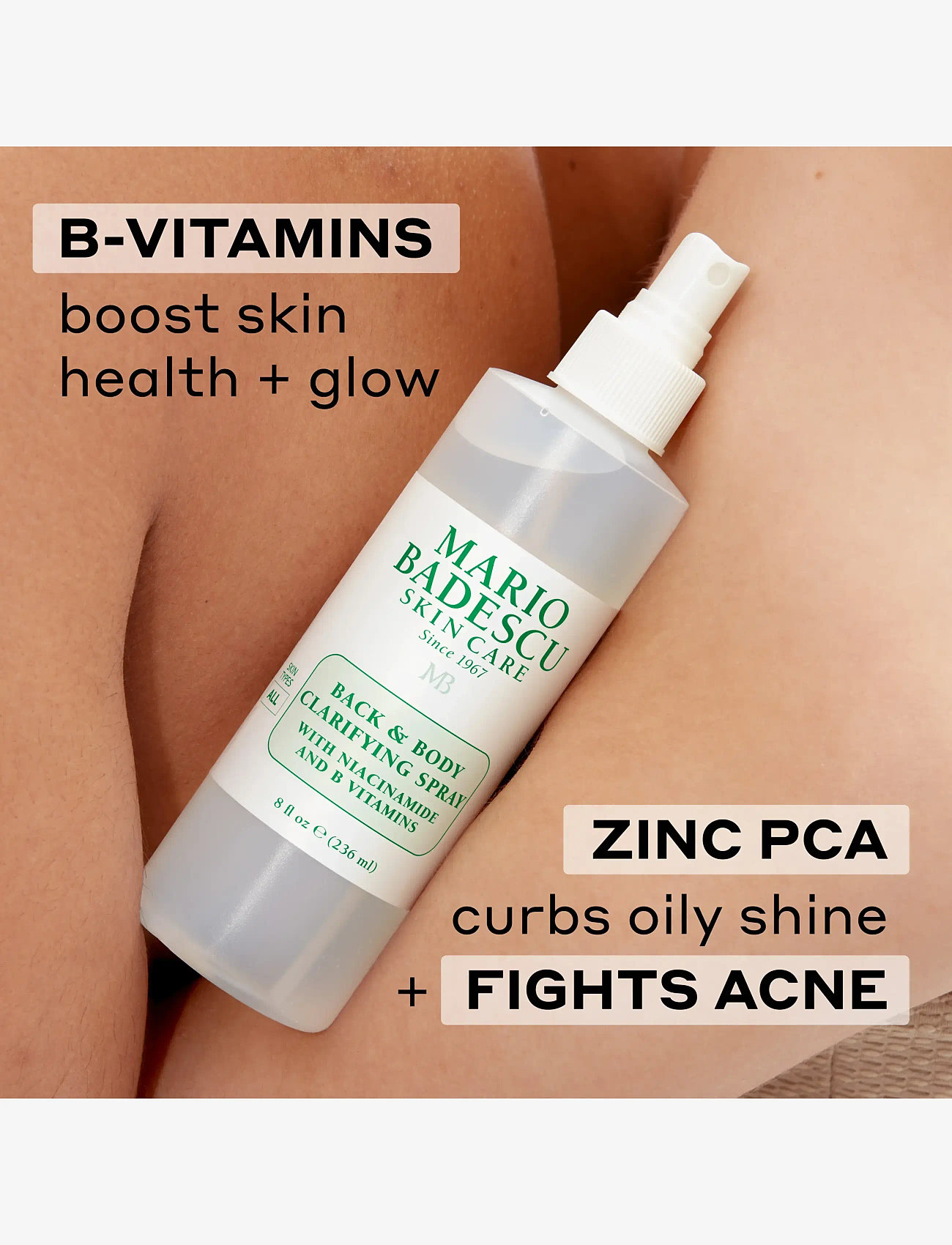 Mario Badescu - Back And Body Clarifying Spray - lotion & creme - no color - 3