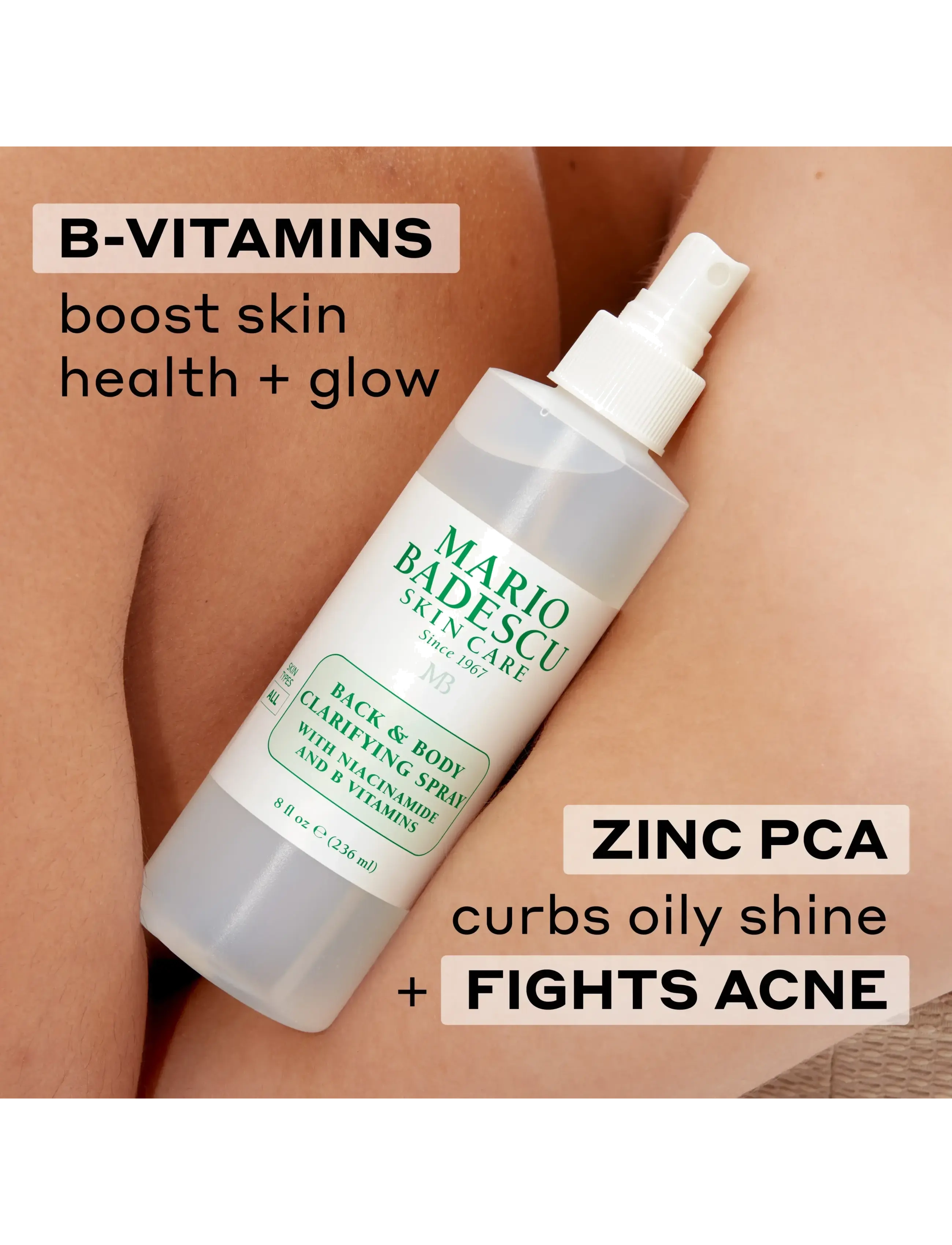 Mario Badescu - Back And Body Clarifying Spray - lotion & creme - no color - 3