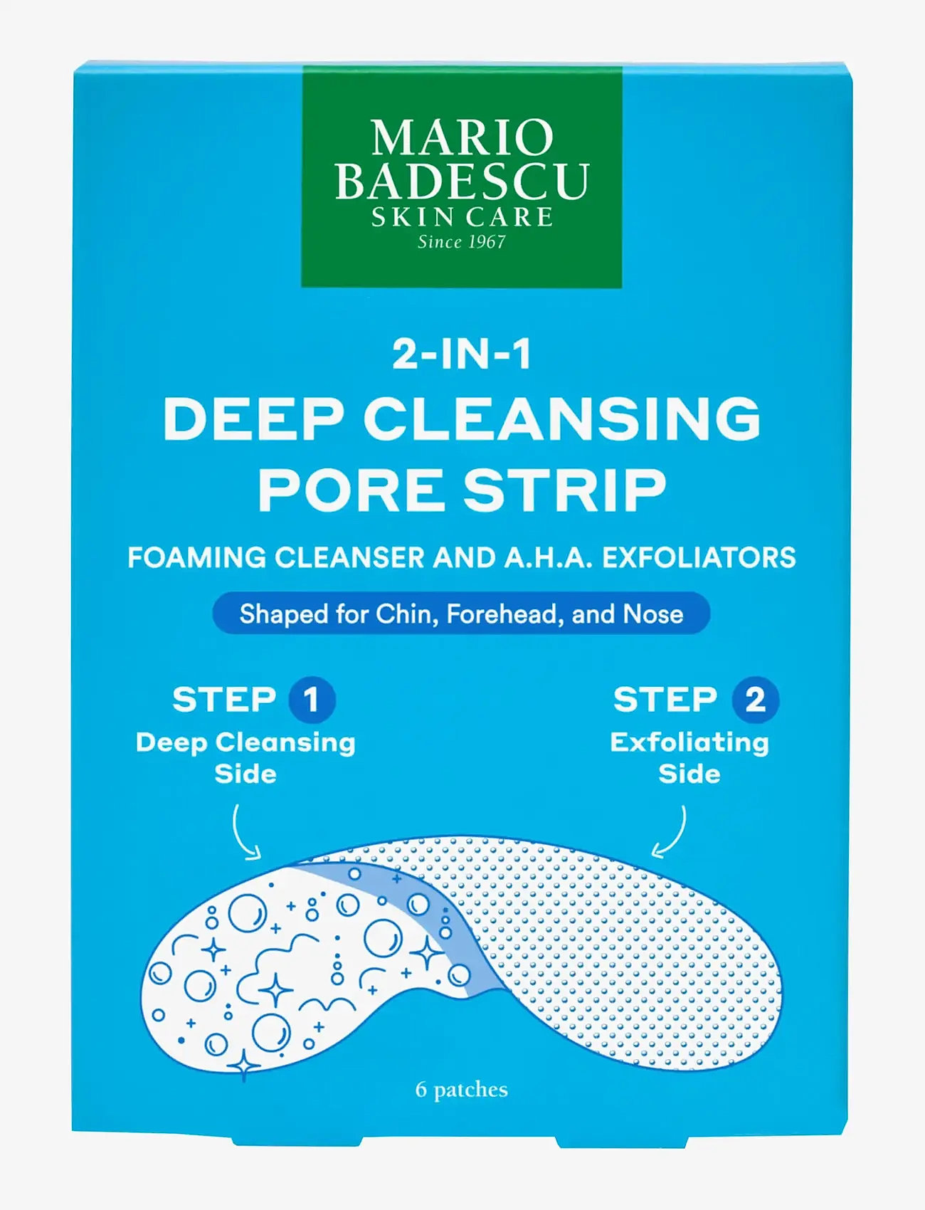 Mario Badescu - 2-In-1 Deep Cleansing Pore Strip - rengöringsservetter - no color - 1