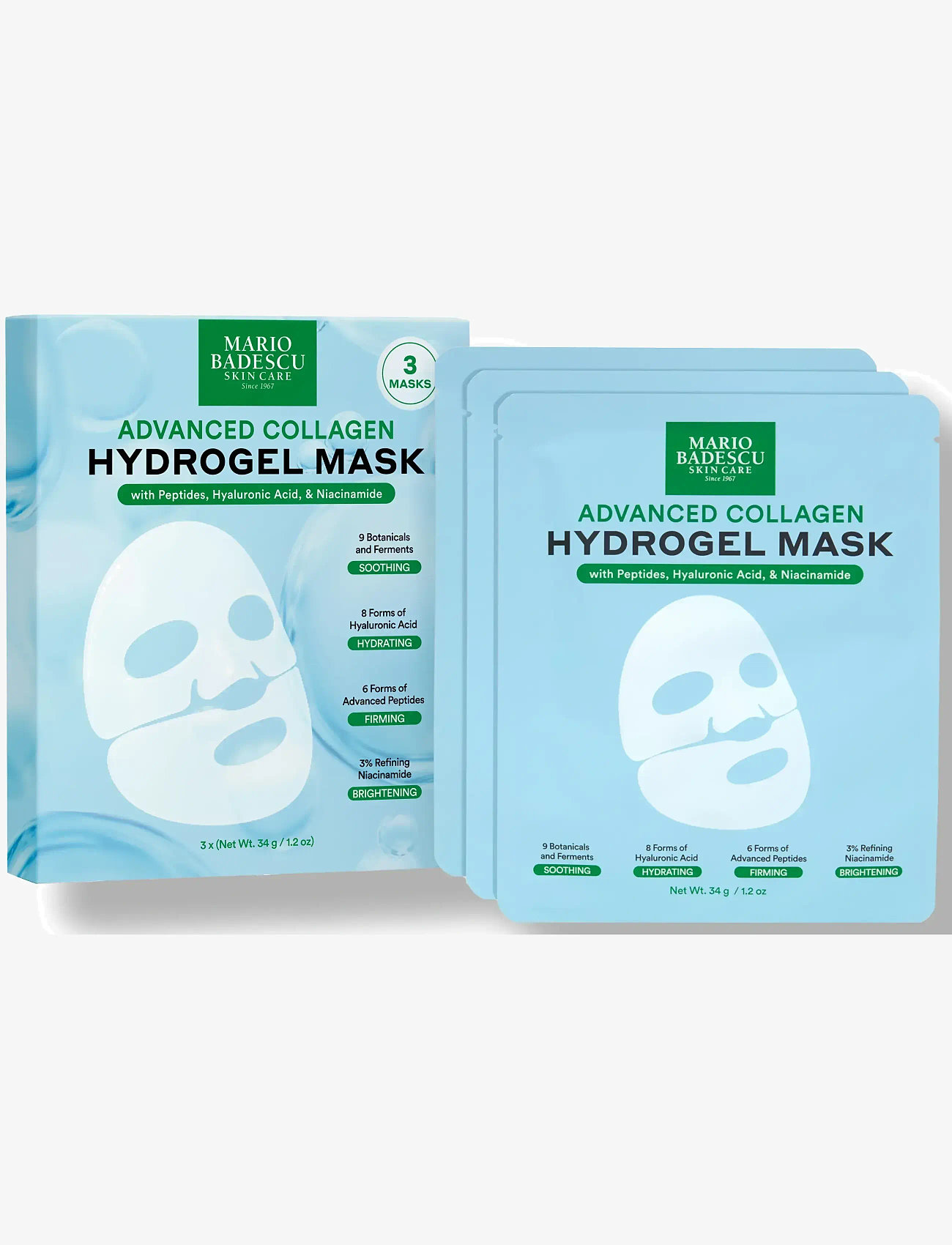 Mario Badescu - Advanced Collagen Hydrogel Sheet Mask - sheet masks - no color - 1