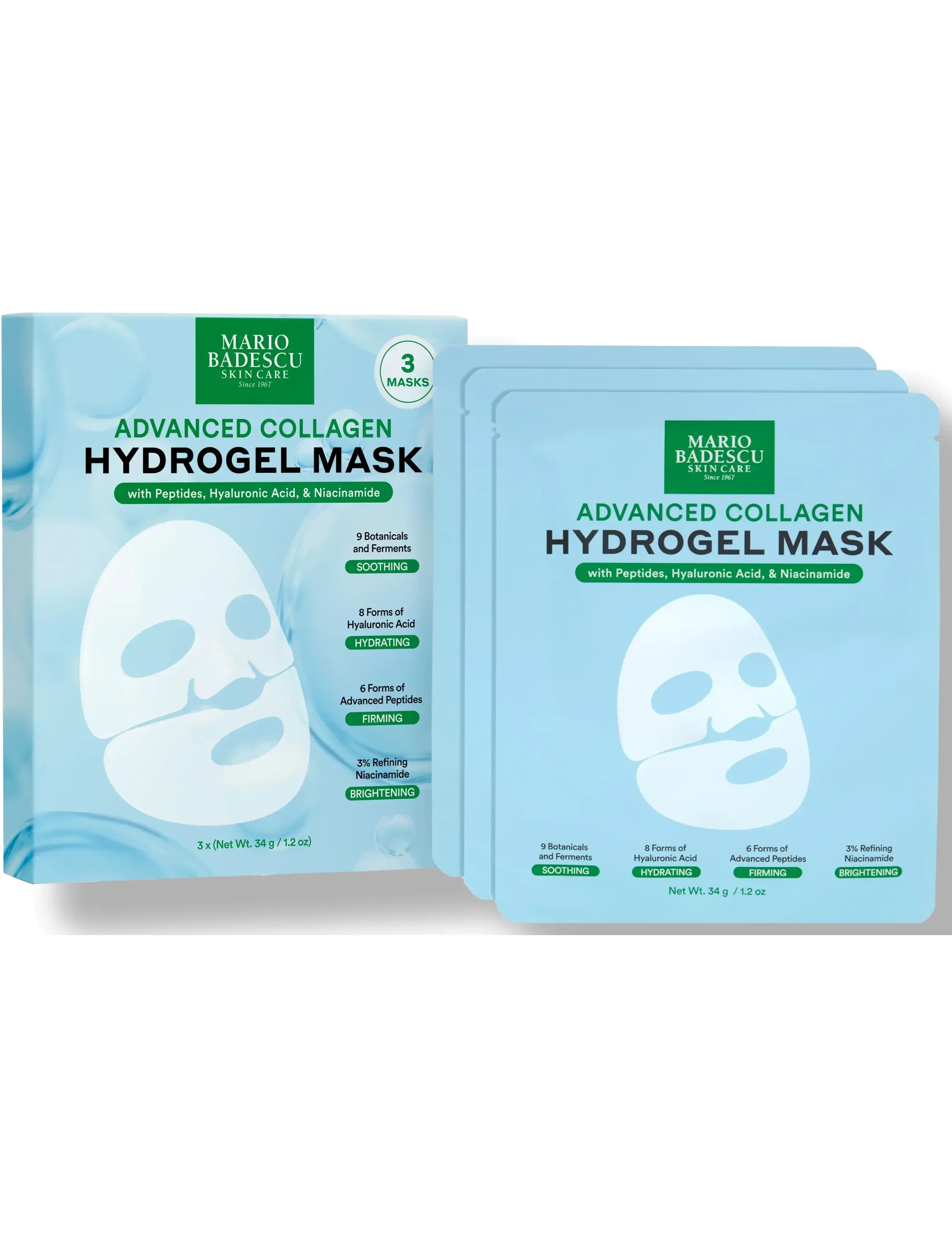 Mario Badescu Advanced Collagen Hydrogel Sheet Mask - Mario Badescu - NO COLOR / undefined