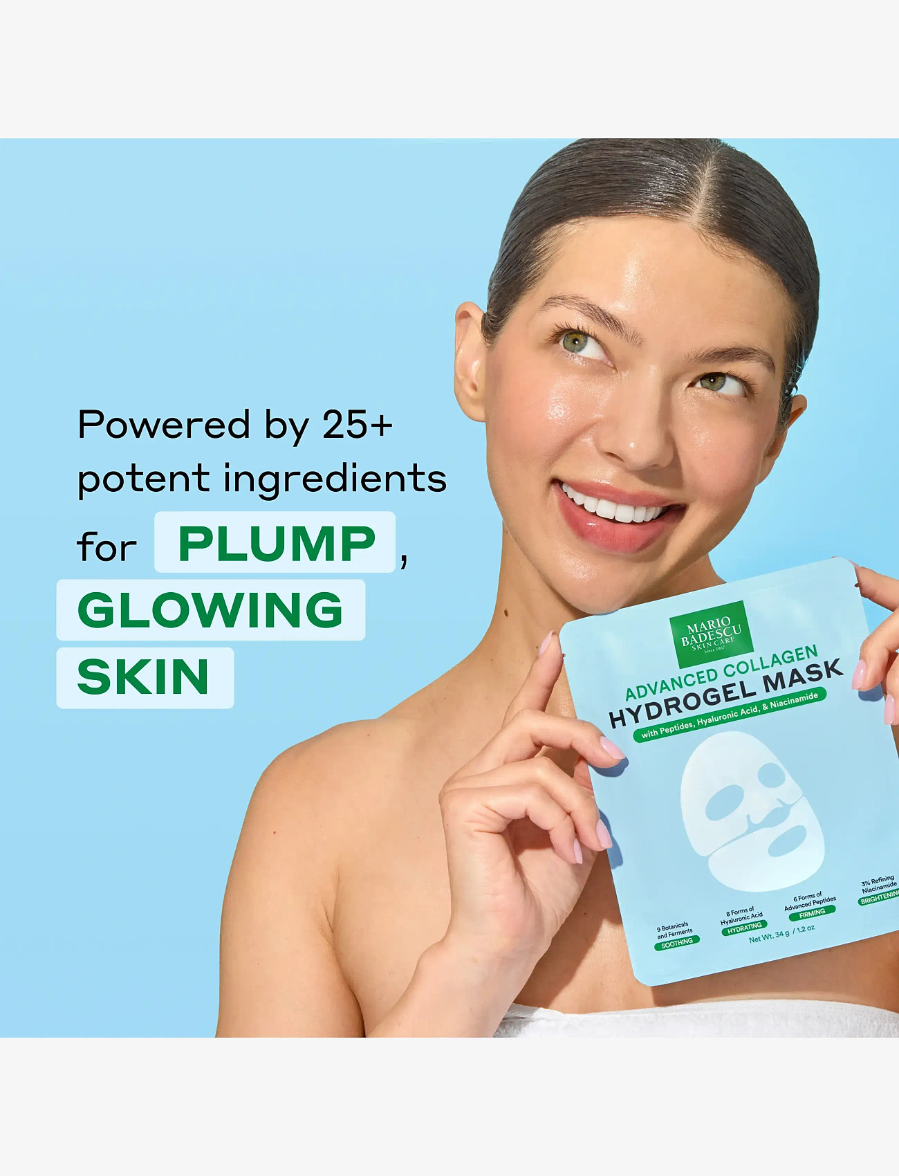 Mario Badescu - Advanced Collagen Hydrogel Sheet Mask - sheet masks - no color - 3