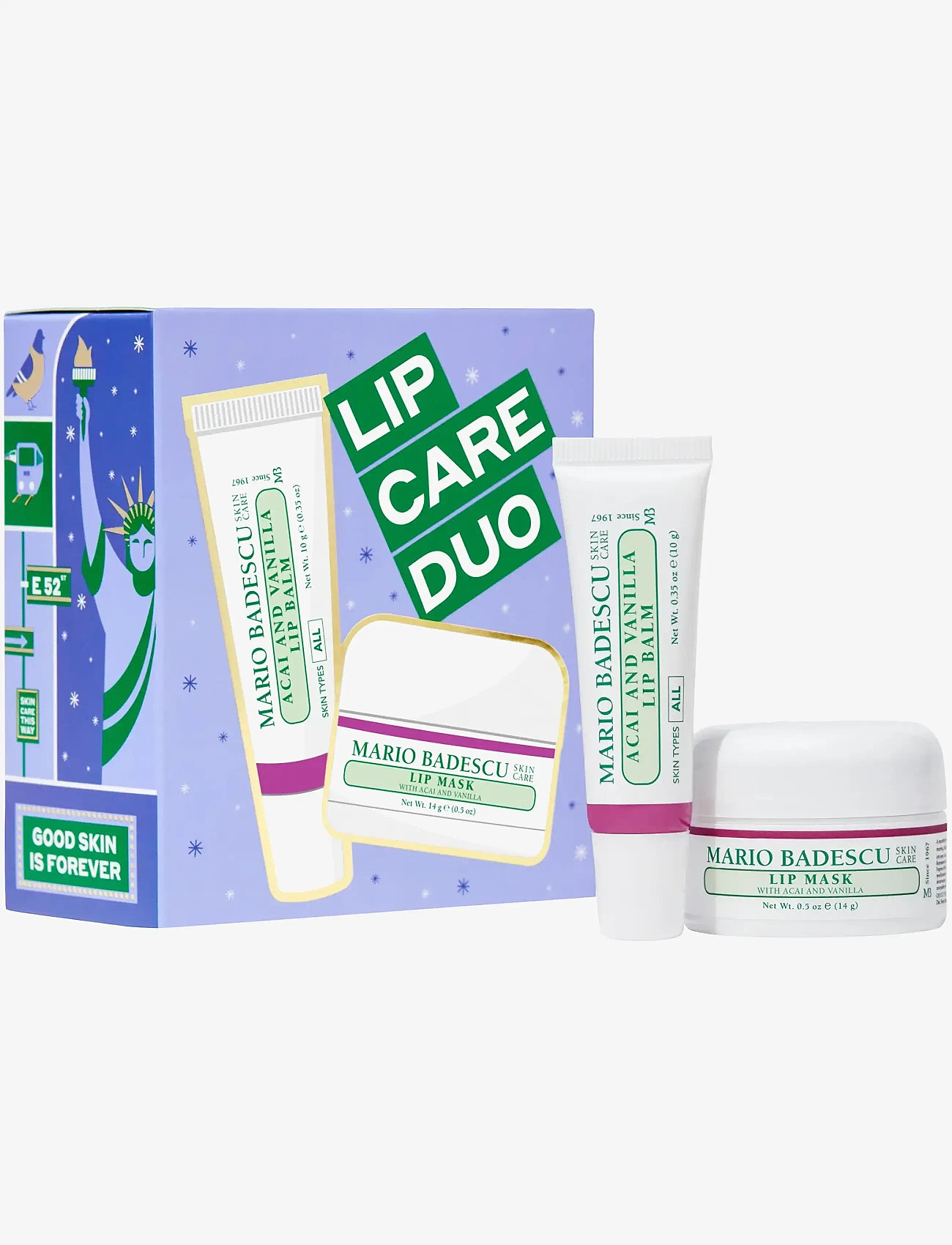 Mario Badescu - Day to Night Duo - læbemaske - clear - 2