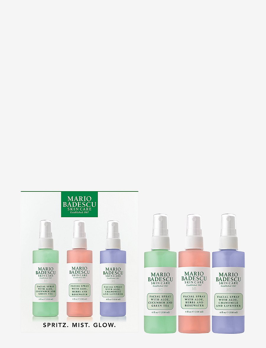 Mario Badescu - Mario Badescu Spritz.Mist.Glow Kit 3x118ml - smink - clear - 0