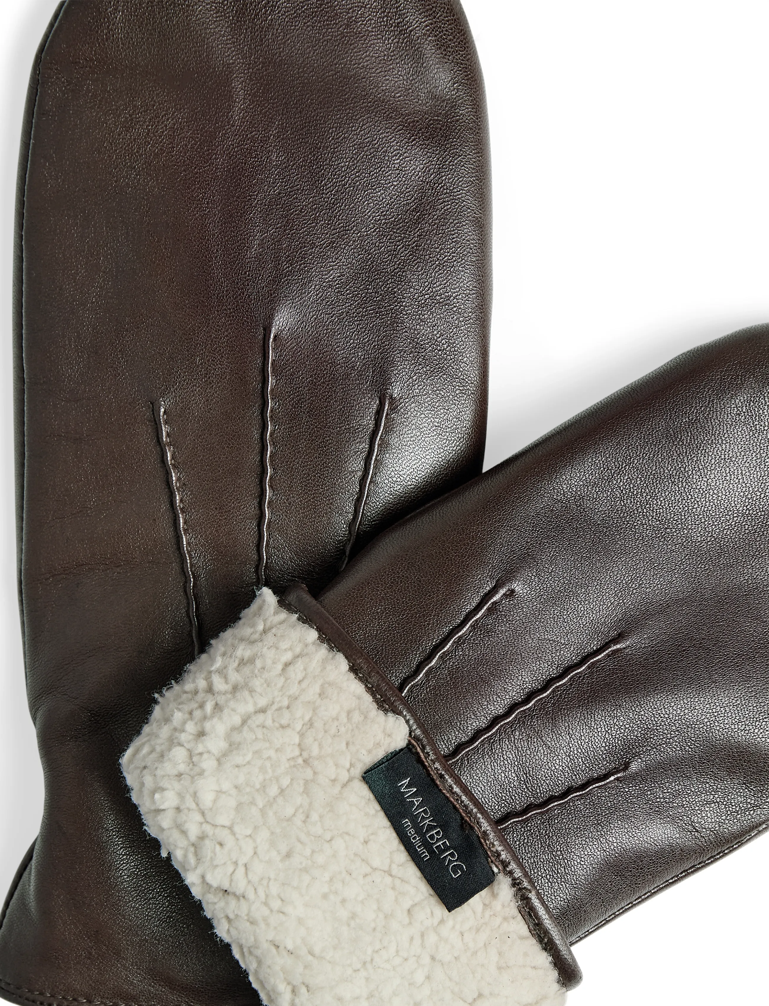 Markberg - AlleyMBG Mitten - labakindad - dark brown - 3