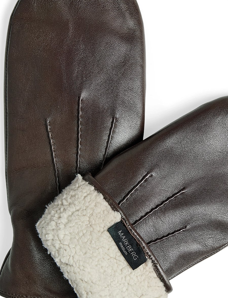 Markberg - AlleyMBG Mitten - labakindad - dark brown - 3