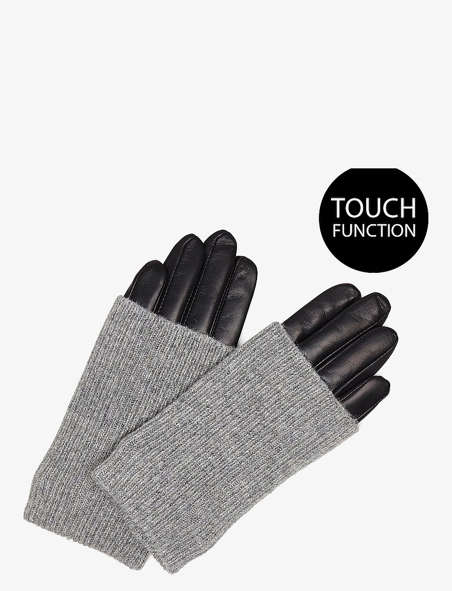 Markberg - HellyMBG Glove - lederhandschuhe - black w/grey - 0
