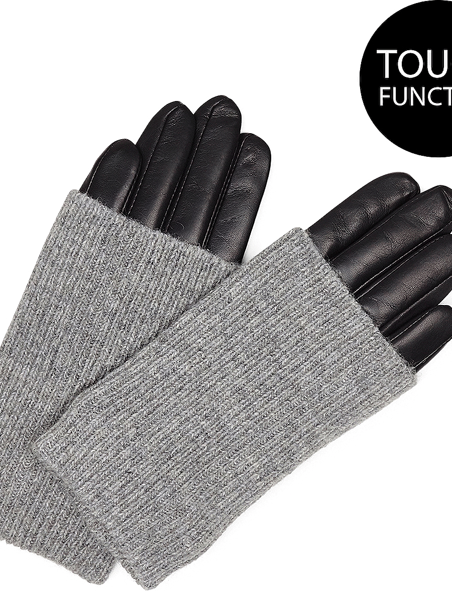 Markberg - HellyMBG Glove - lederhandschuhe - black w/grey - 1