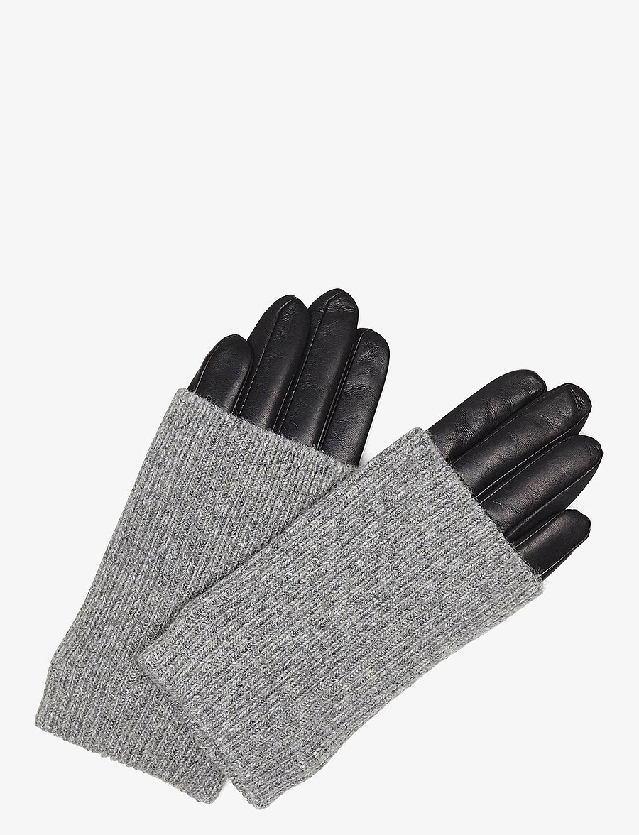 Markberg - HellyMBG Glove - lederhandschuhe - black w/grey - 4