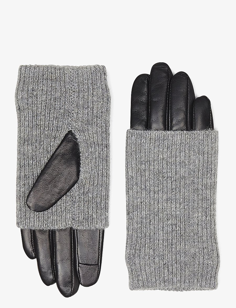 Markberg - HellyMBG Glove - lederhandschuhe - black w/grey - 5