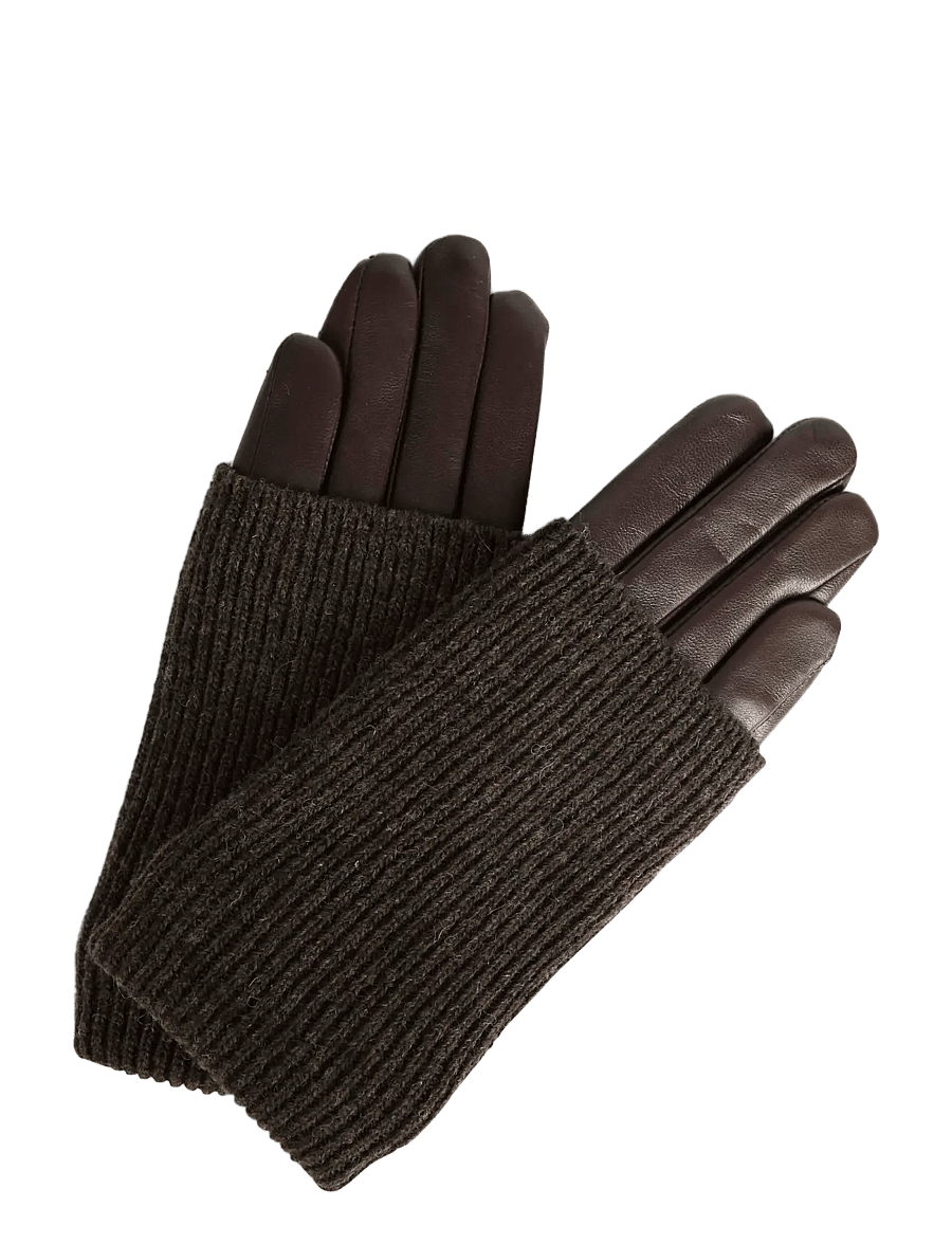 Markberg - HellyMBG Glove - nahast kindad - dark brown - 0