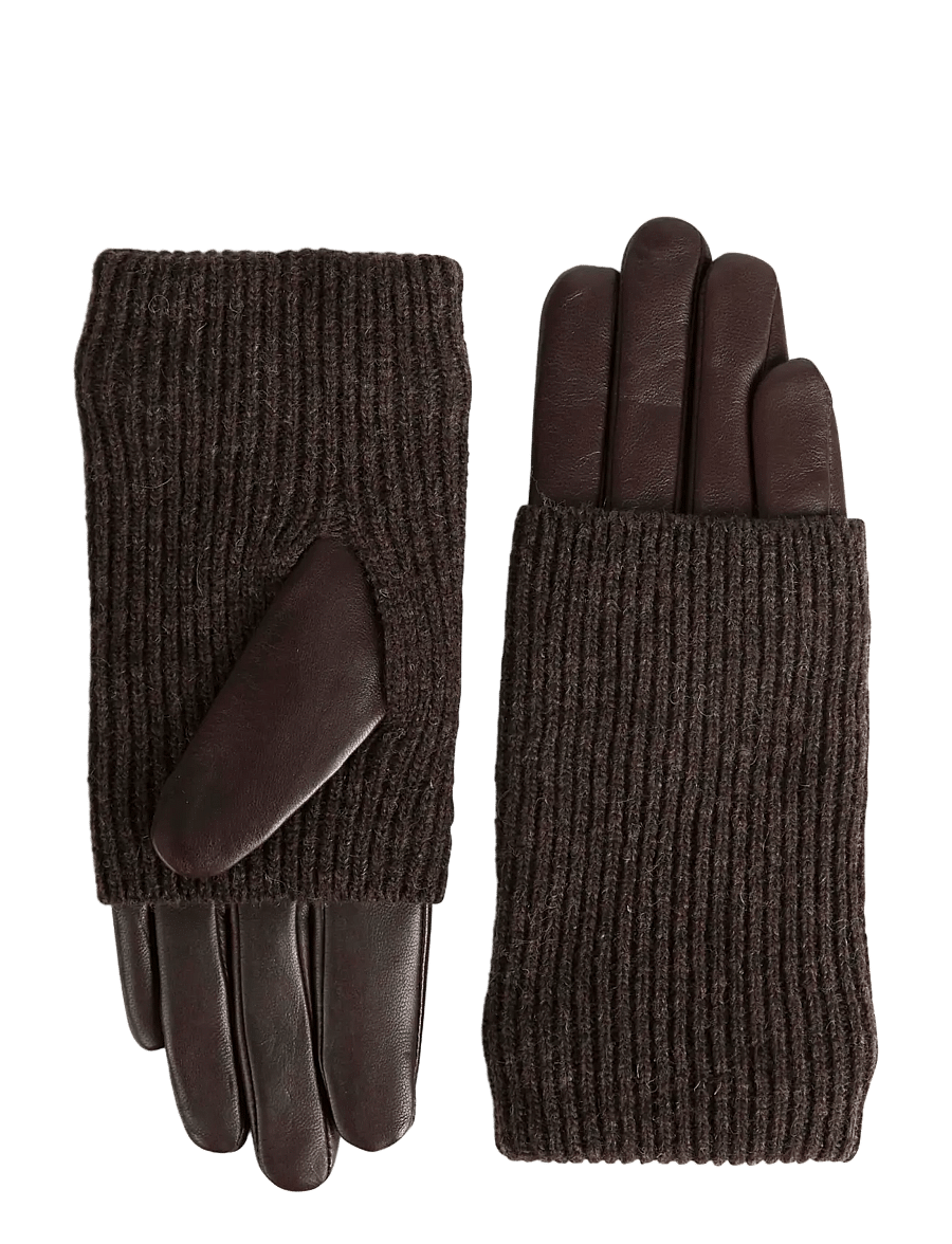 Markberg - HellyMBG Glove - nahast kindad - dark brown - 1