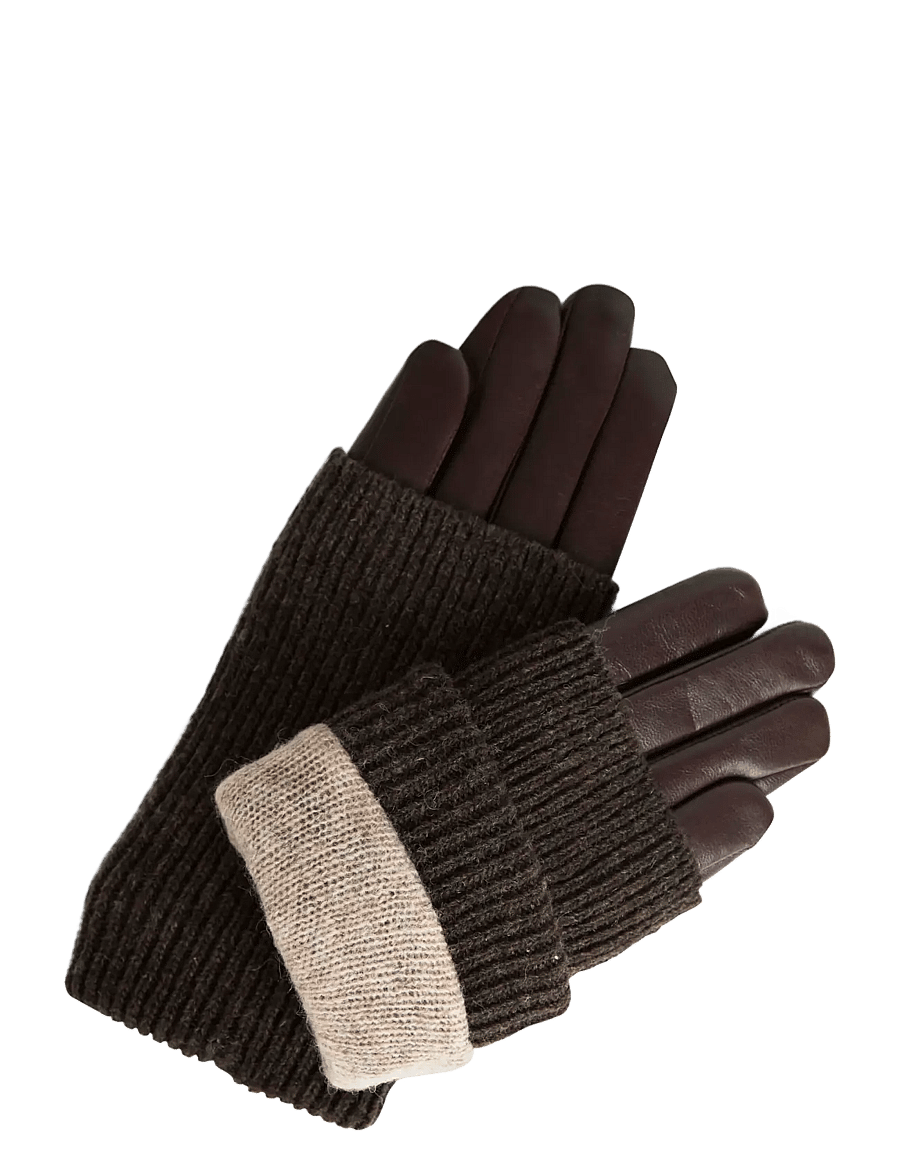 Markberg - HellyMBG Glove - nahast kindad - dark brown - 2