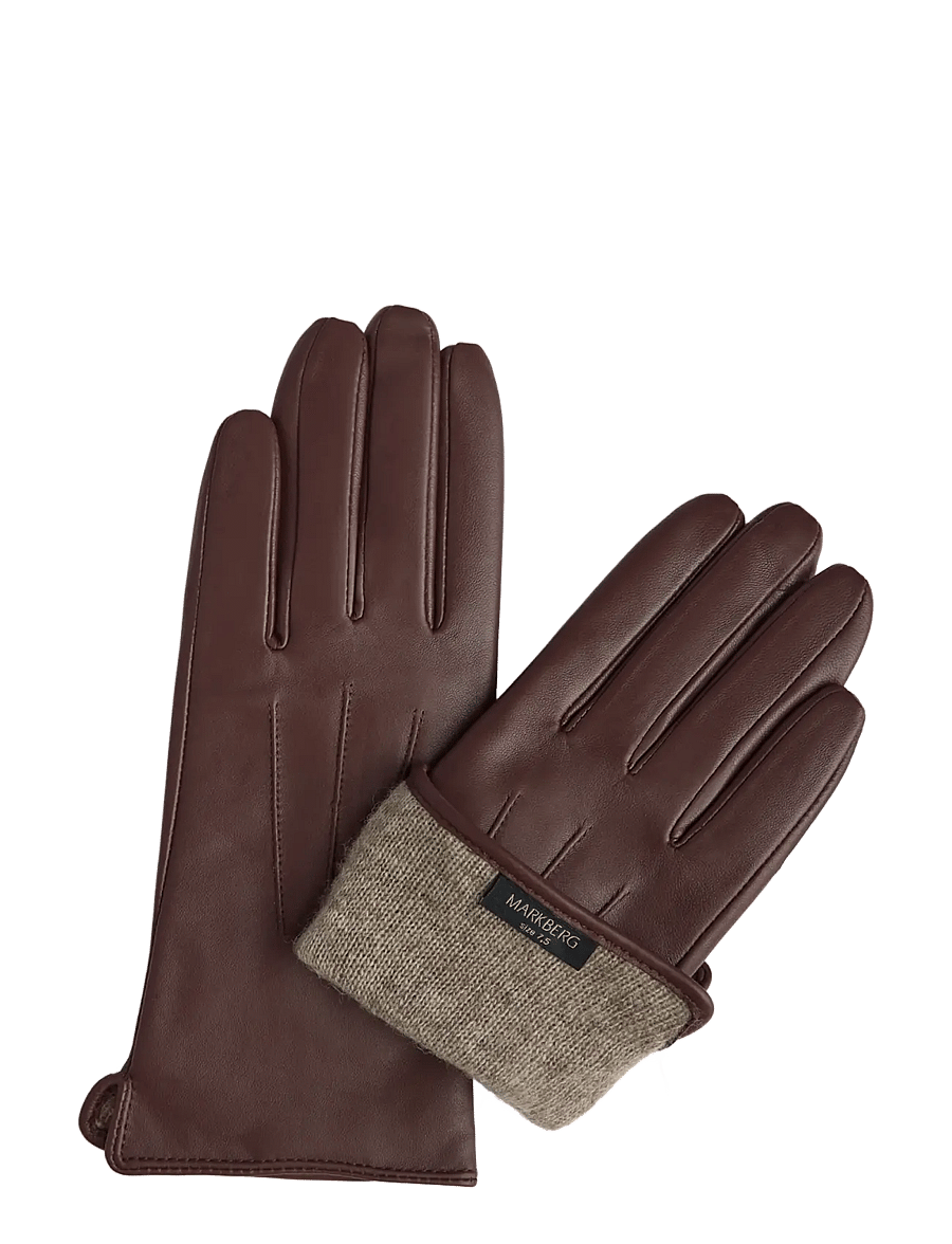 Markberg - CariannaMBG Glove - læderhandsker - chocolate brown - 2