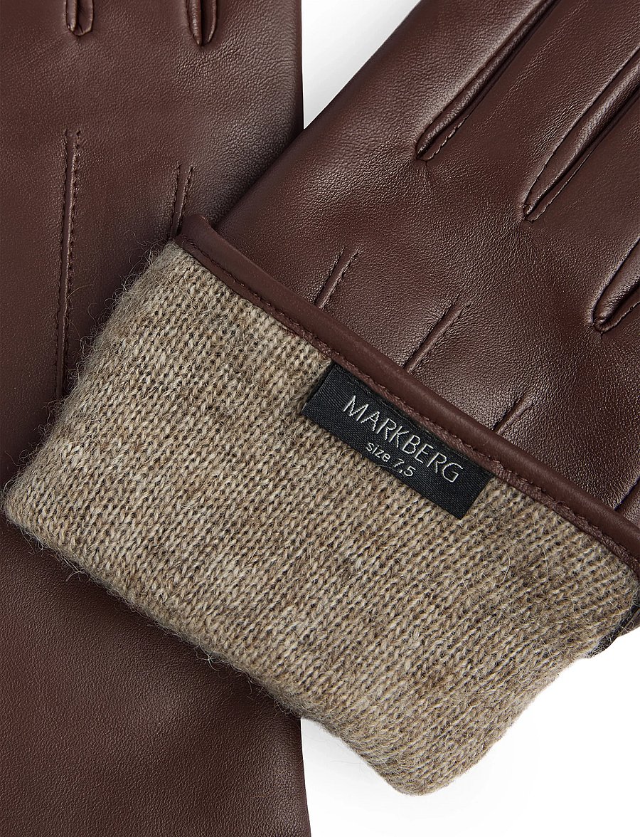 Markberg - CariannaMBG Glove - læderhandsker - chocolate brown - 3