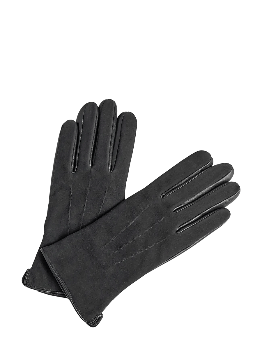 Markberg - CariannaMBG Glove, Suede - fingerhandschuhe - black - 0