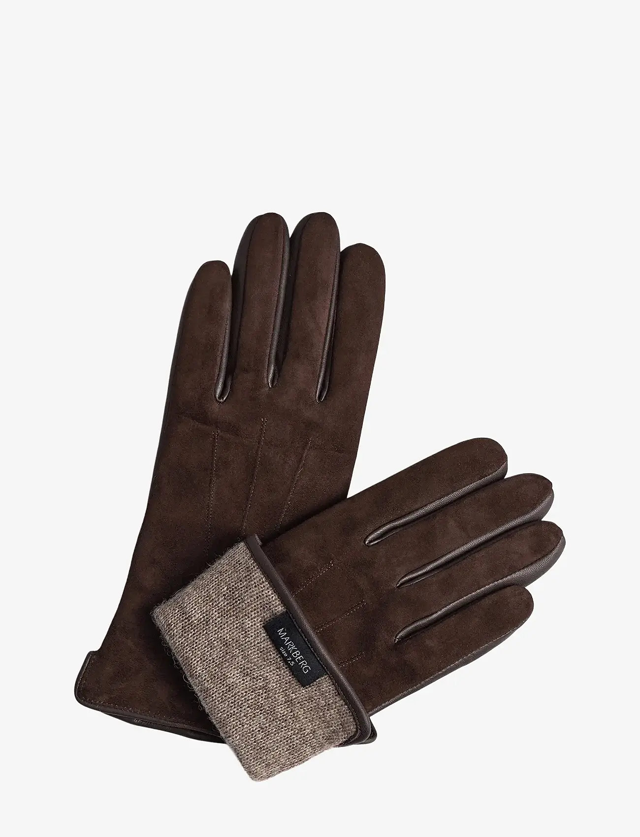 Markberg - CariannaMBG Glove, Suede - fingervantar - dark brown - 2