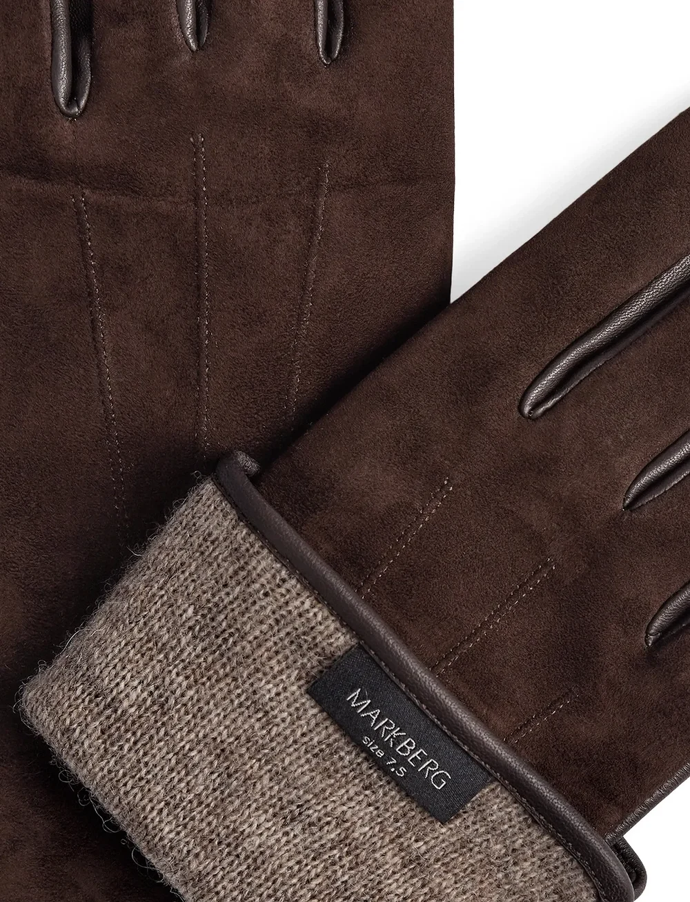 Markberg - CariannaMBG Glove, Suede - handsker - dark brown - 3