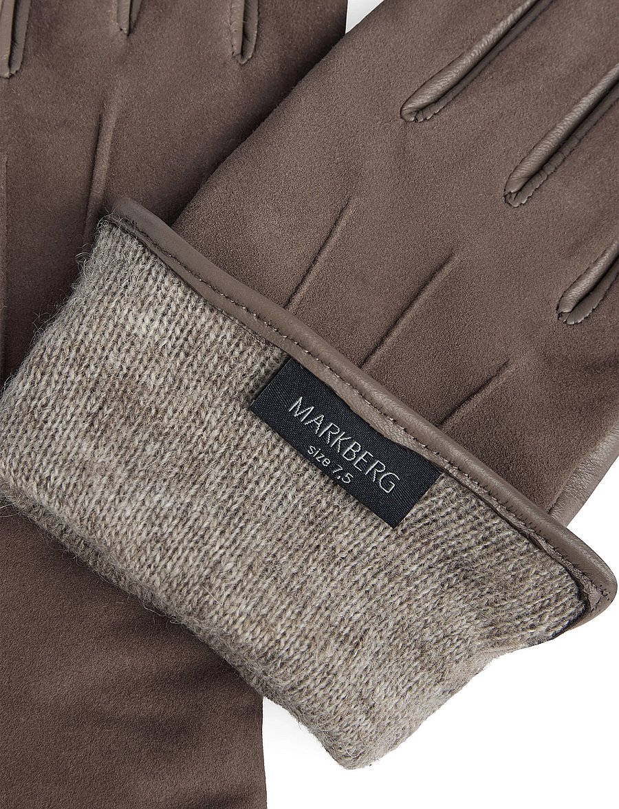 Markberg - CariannaMBG Glove, Suede - handsker - major brown - 3