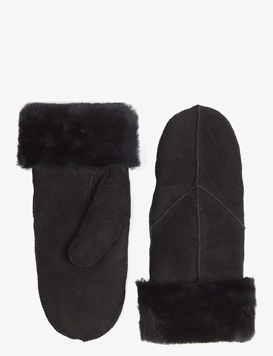 Markberg - JasminMBG Sheepskin Mitten - mittens - black - 1
