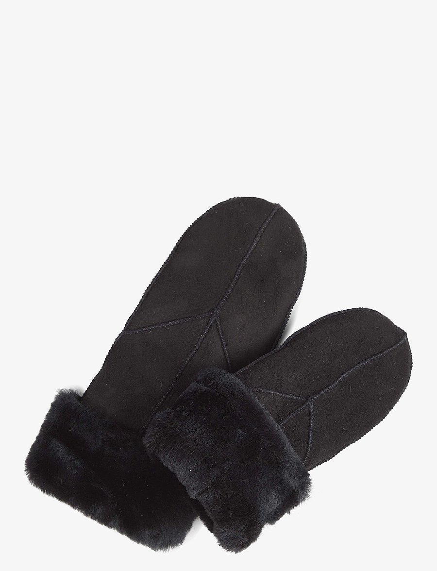 Markberg - JasminMBG Sheepskin Mitten - mittens - black - 2