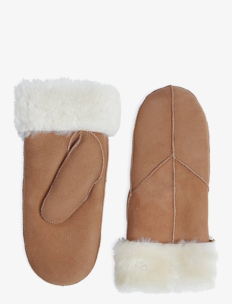 Markberg - JasminMBG Sheepskin Mitten - fäustlinge - cognac - 1