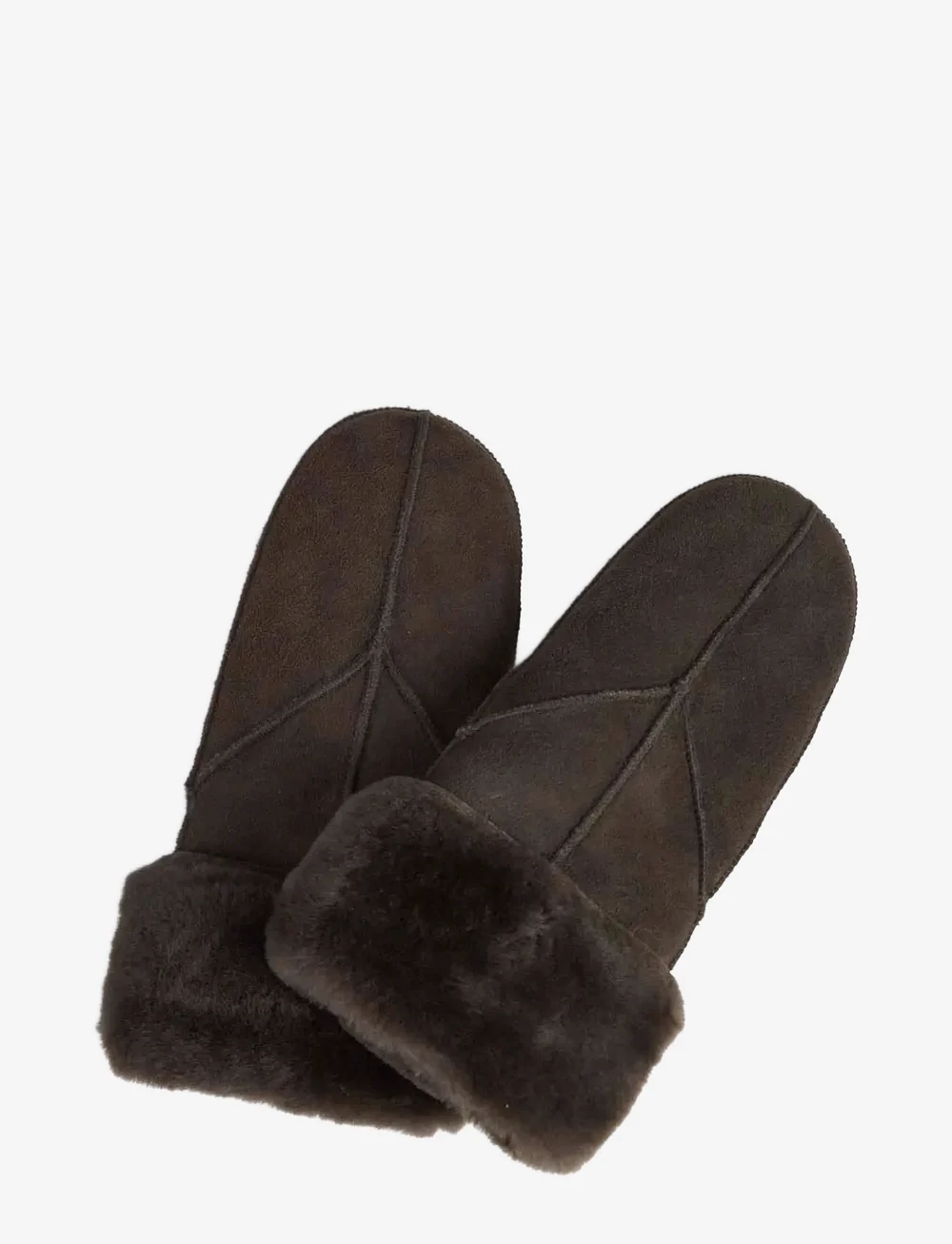 Markberg - JasminMBG Sheepskin Mitten - tumvantar - dark brown - 2